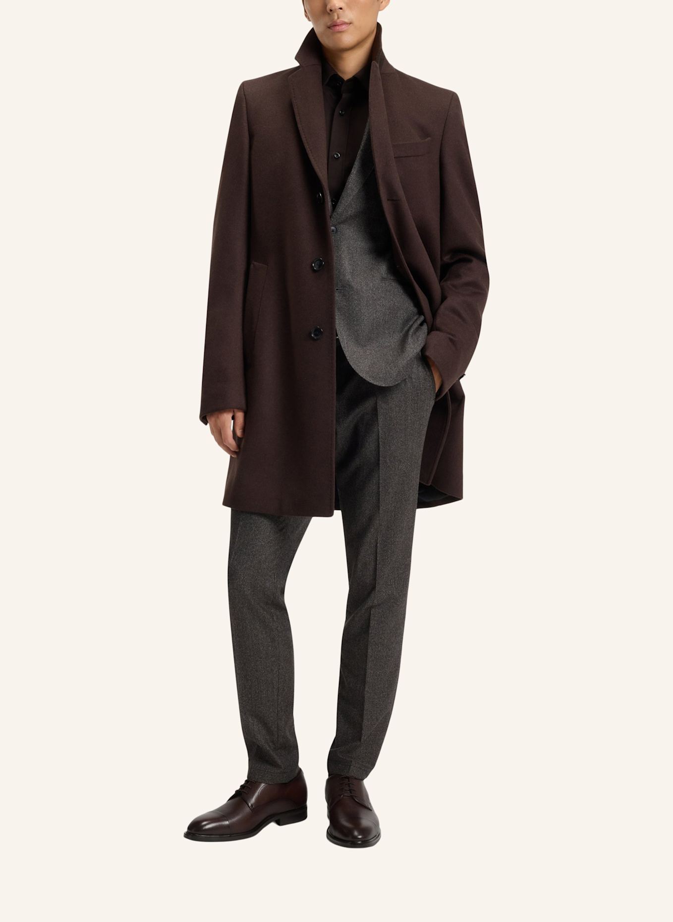 BOSS Business-Schnürschuh P-WINSLOW_DR_BUCTP: DUNKELBRAUN