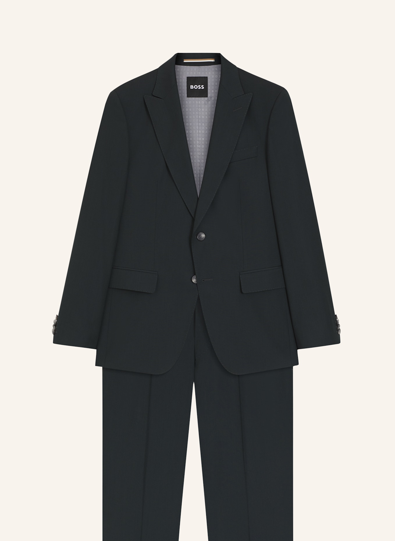 BOSS Business Anzug H-HUGE-2PCS-PEAK-253 Slim Fit: GRÜN