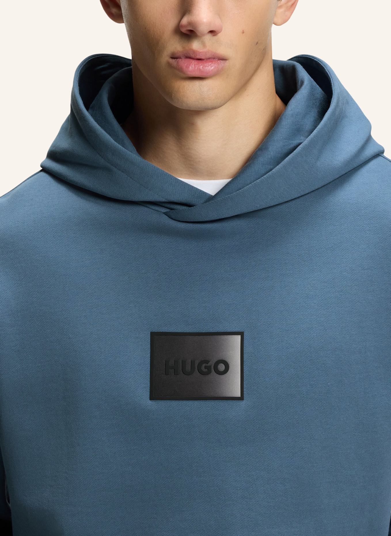 HUGO Sweatshirt DANOHOOD Relaxed Fit: BLAU