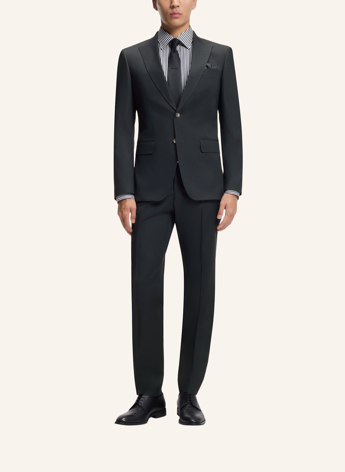 BOSS Business Anzug H-HUGE-2PCS-PEAK-253 Slim Fit: GRÜN