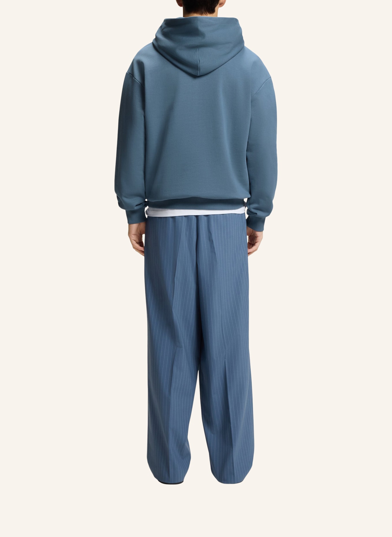 HUGO Sweatshirt DANOHOOD Relaxed Fit: BLAU