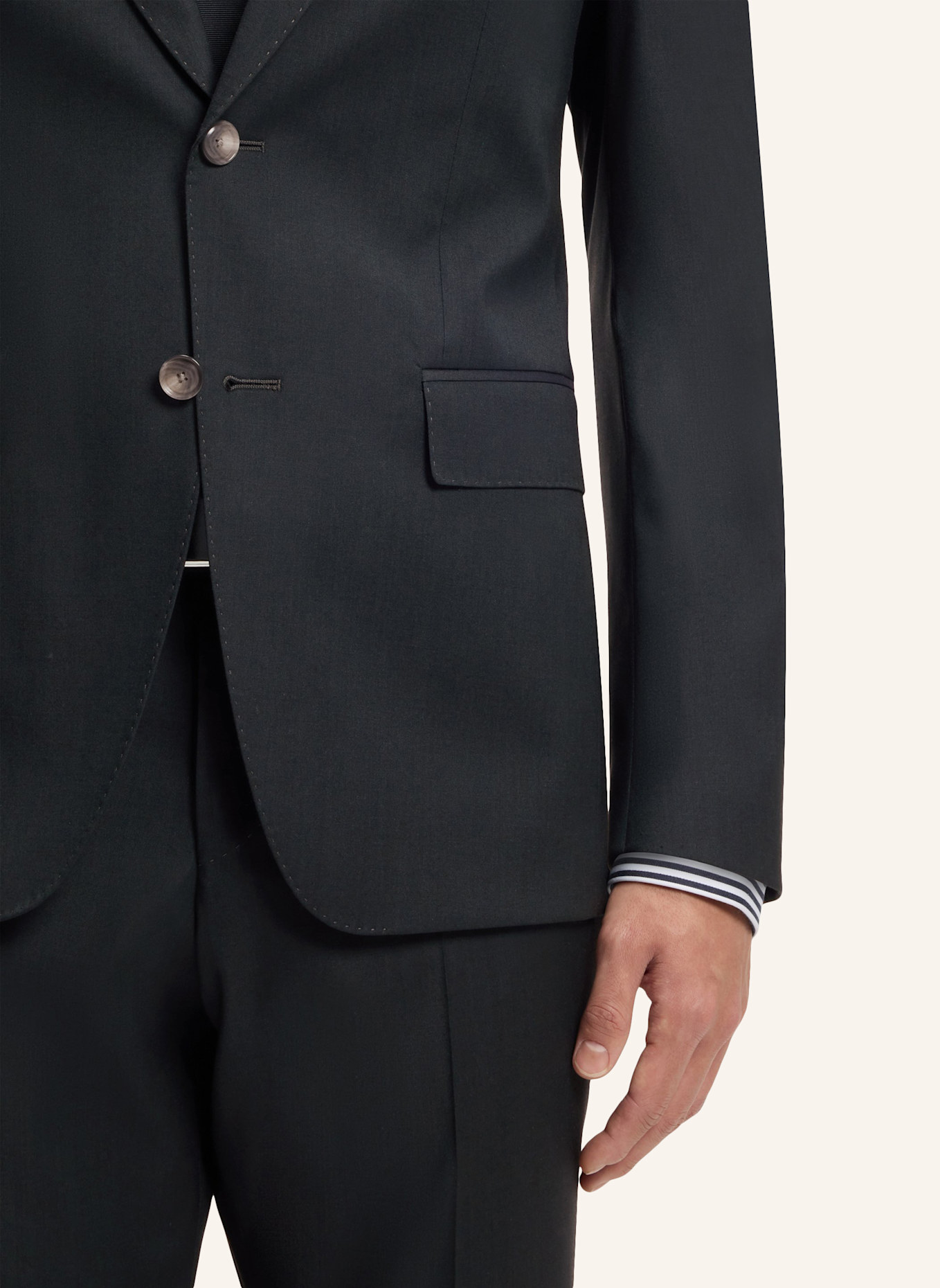 BOSS Business Anzug H-HUGE-2PCS-PEAK-253 Slim Fit: GRÜN