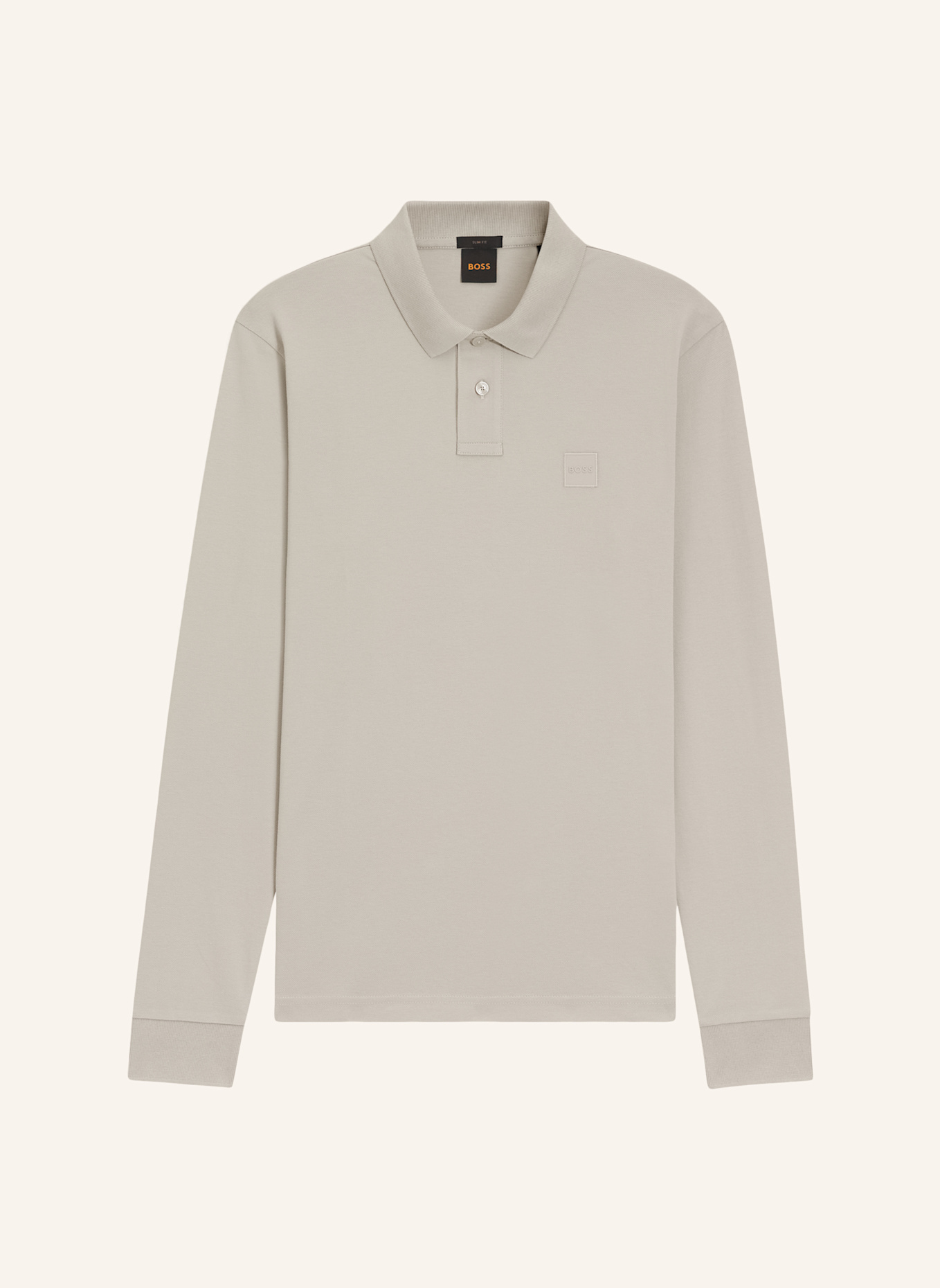 BOSS Piqué-Poloshirt PASSERBY Slim Fit: GRAU