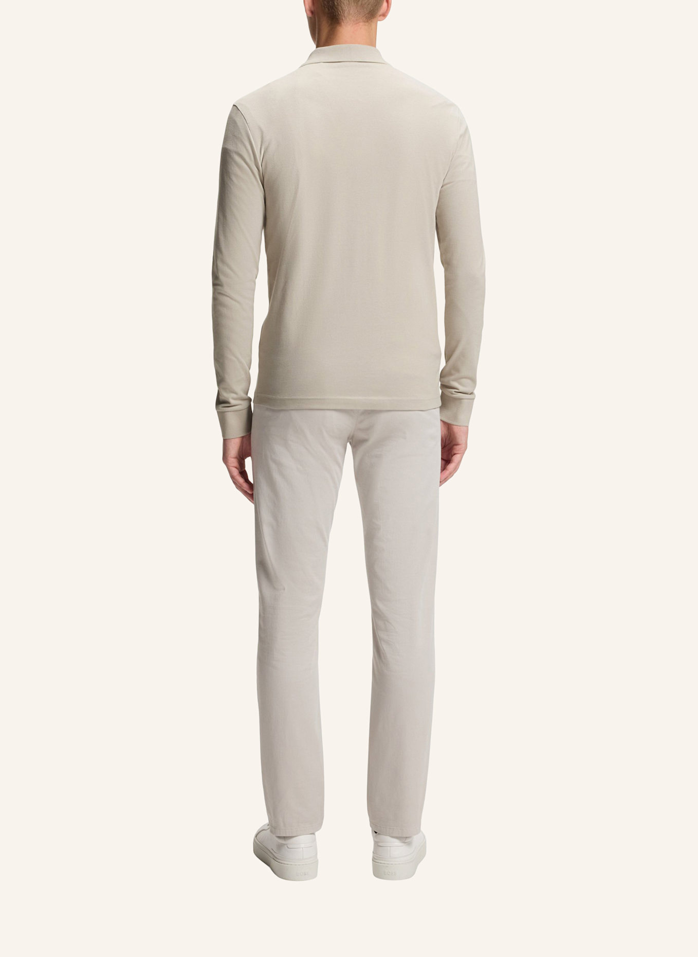 BOSS Piqué-Poloshirt PASSERBY Slim Fit: GRAU