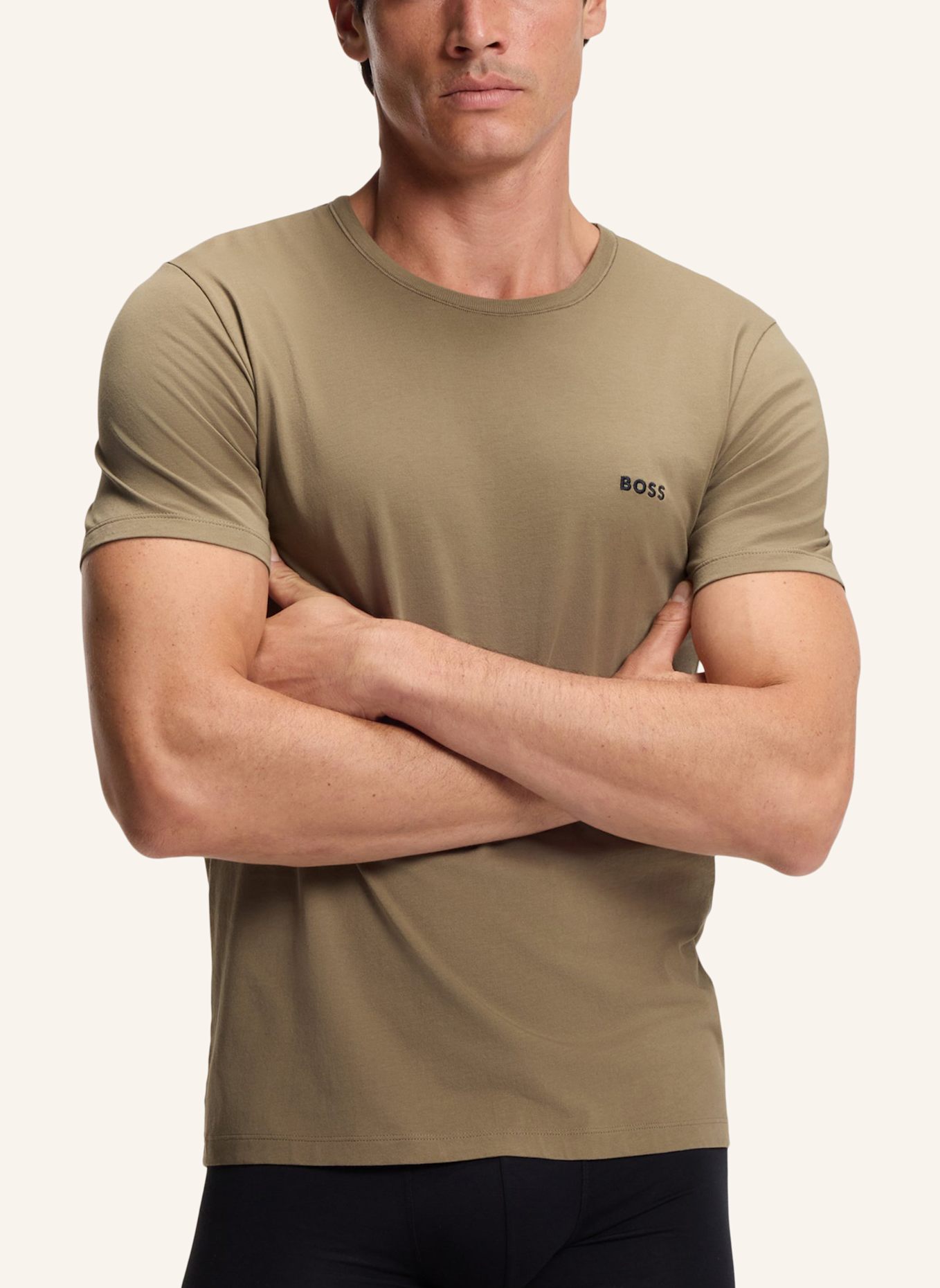 BOSS Unterwäsche Top TSHIRTRN 3P CLASSIC Regular Fit: WEISS