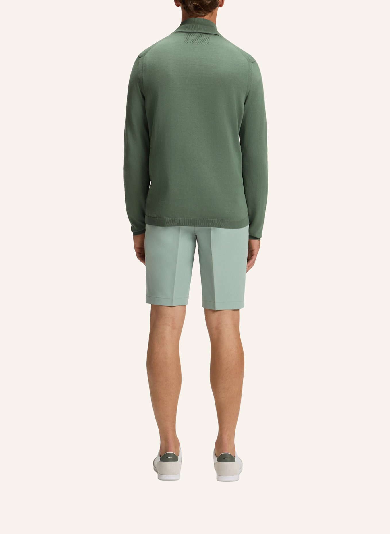 BOSS Pullover K_EVER-X QZ Regular Fit: GRÜN