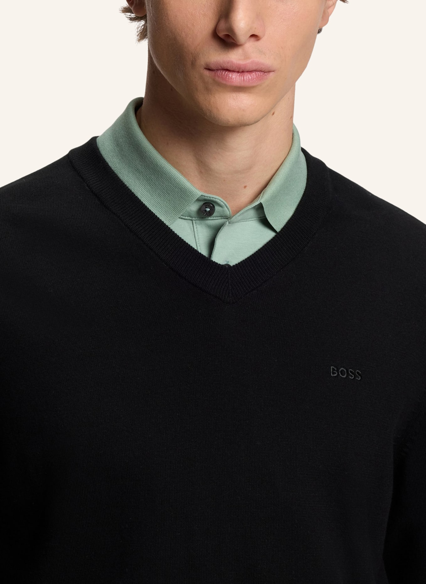 BOSS Pullover UPACELLO-L Regular Fit: SCHWARZ