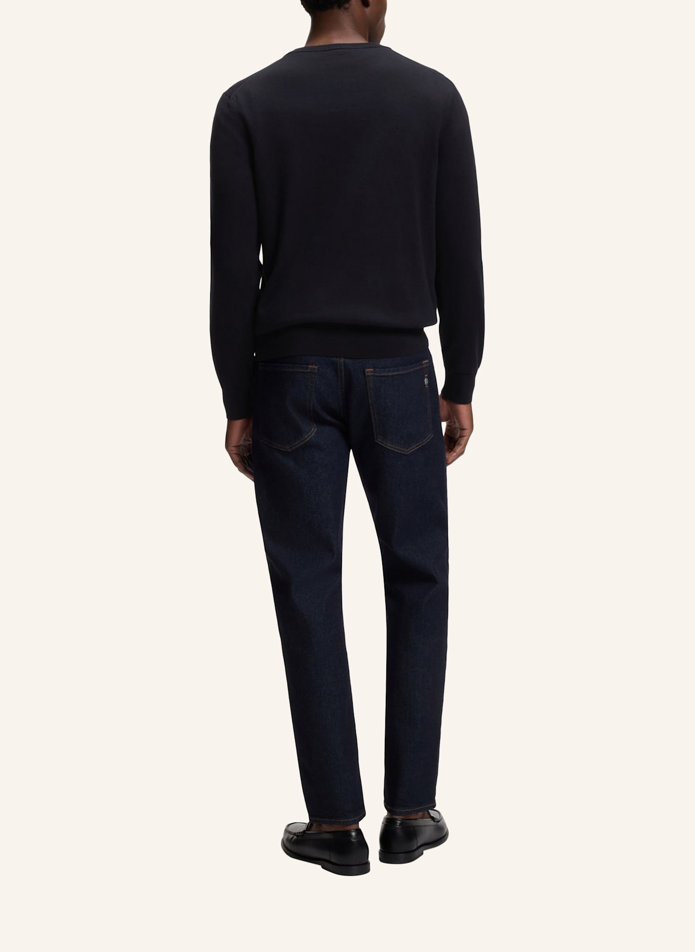 BOSS Pullover UPACELLO-L Regular Fit: DUNKELBLAU