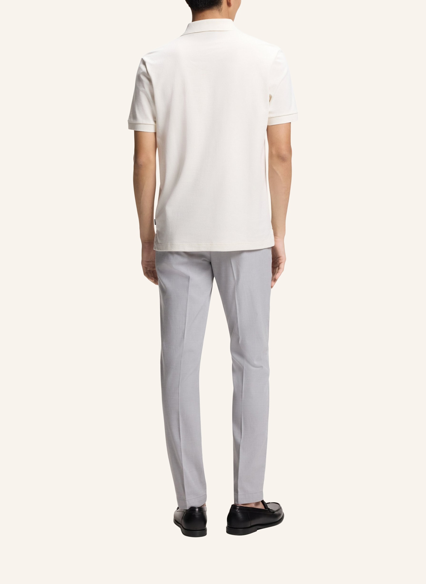 BOSS Piqué-Poloshirt PARLAY: WEISS