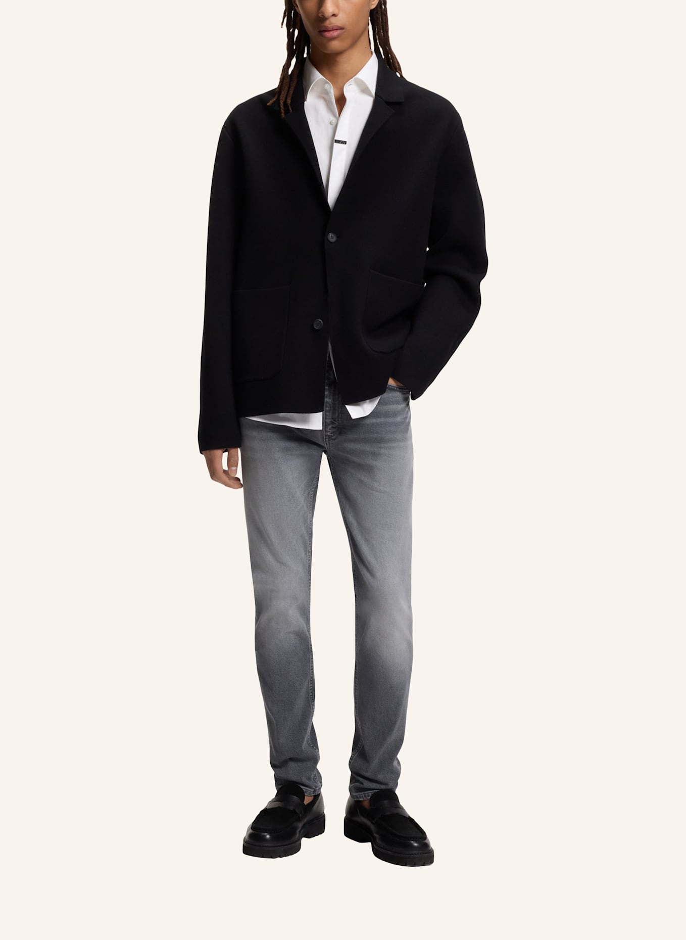 HUGO Jeans HUGO 734 Extra-Slim Fit: SILBER