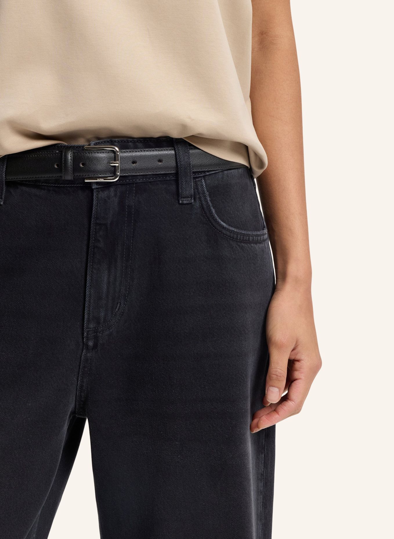 BOSS Business Gürtel NAVYA-W-ST_SZ25: SCHWARZ