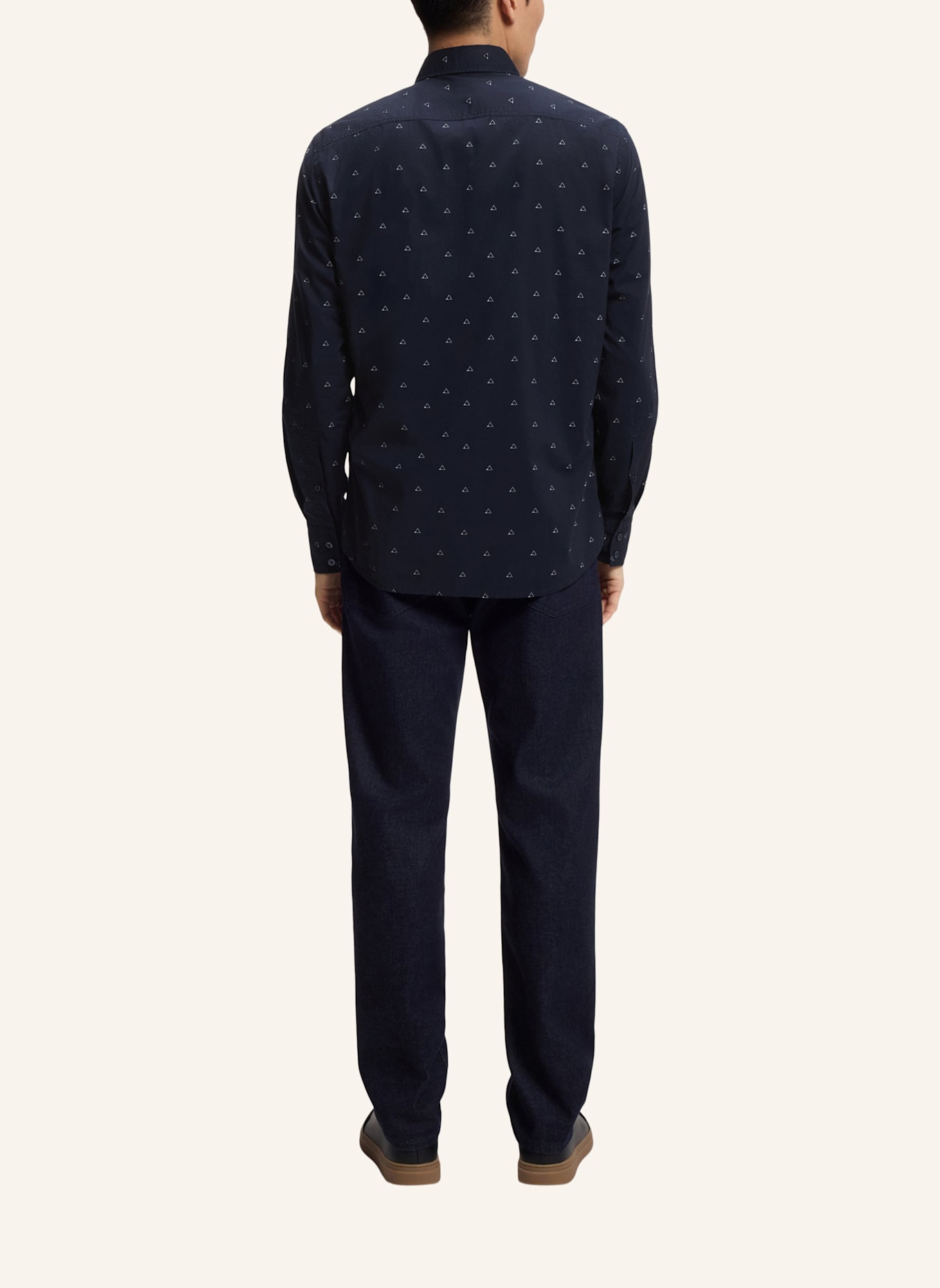 BOSS Casual Hemd RELEGANT_6_M Regular Fit: DUNKELBLAU