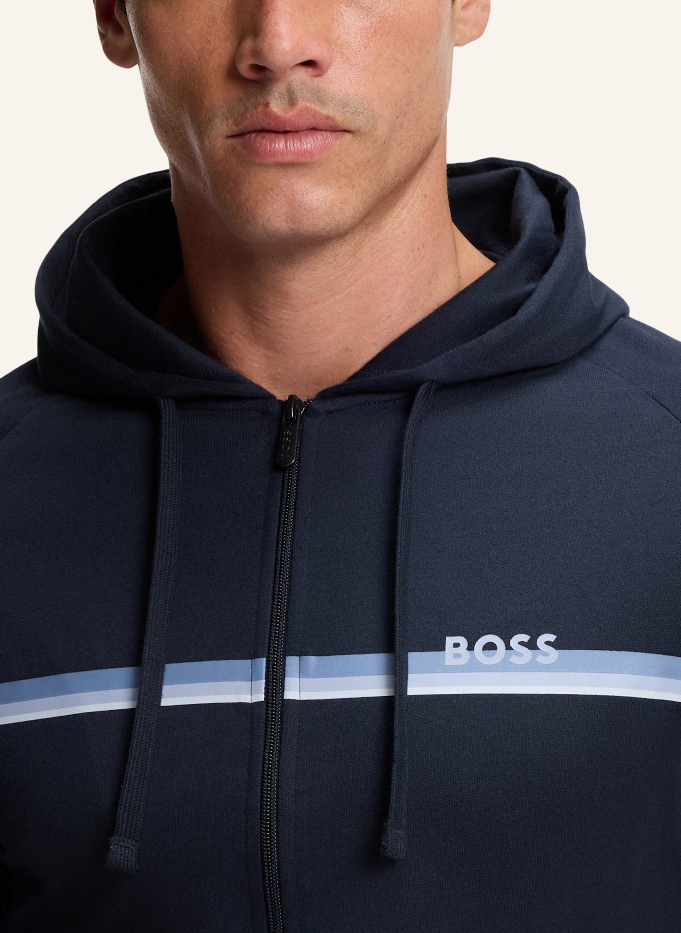 BOSS Loungewear Jacke AUTHENTIC JACKET H Regular Fit: DUNKELBLAU