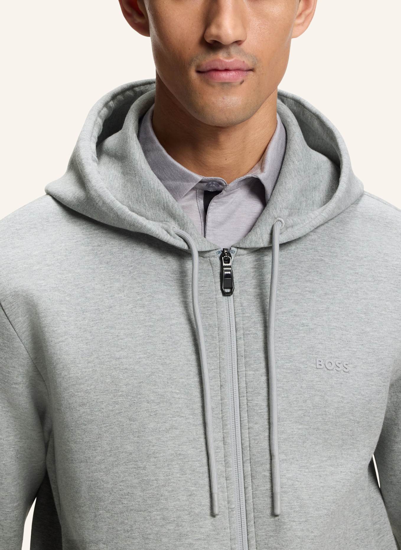BOSS Sweatshirt SAGGY Regular Fit: SILBER