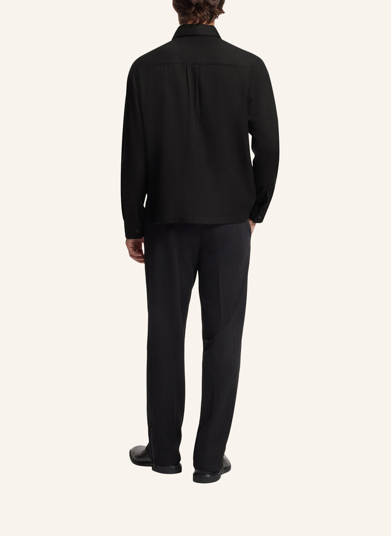 HUGO Business Hemd ENOCK Oversize Fit: SCHWARZ