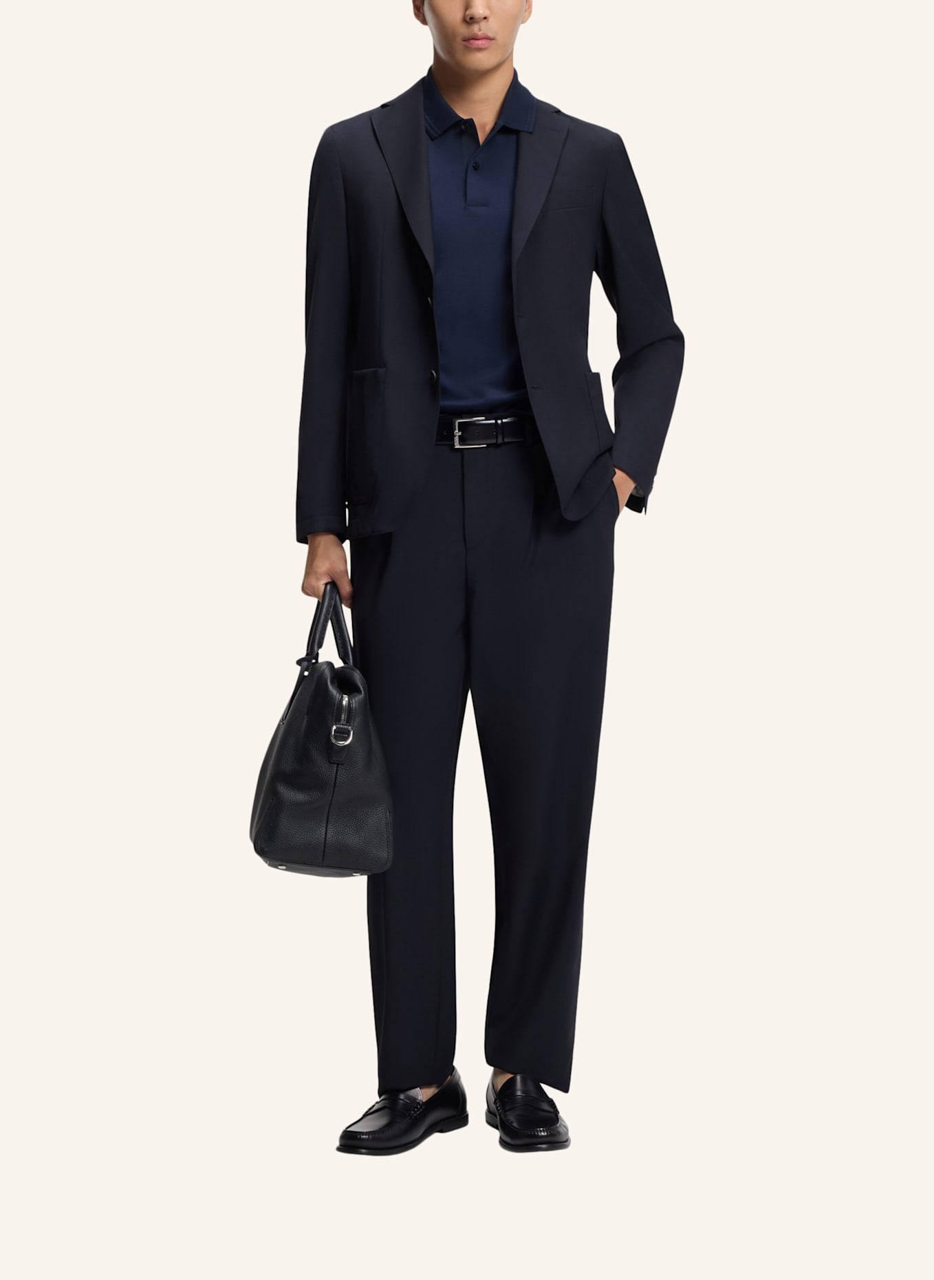 BOSS Blazer P-HANRY-WG-253 Slim Fit: DUNKELBLAU