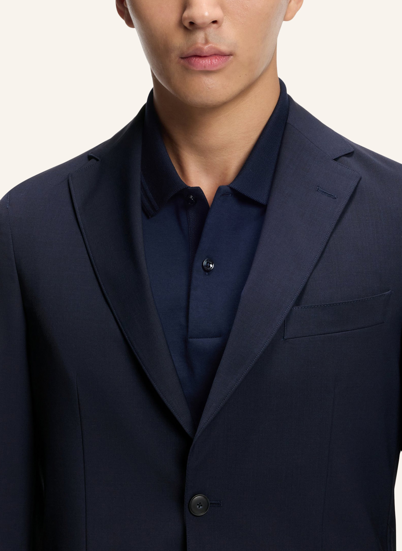 BOSS Blazer P-HANRY-WG-253 Slim Fit: DUNKELBLAU