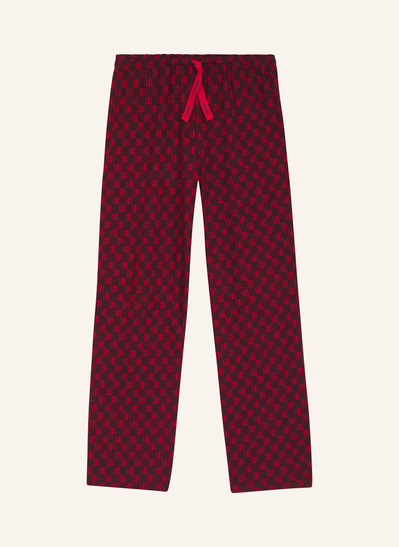 HUGO Pyjamas Unterteil CASUAL PANTS: ROT