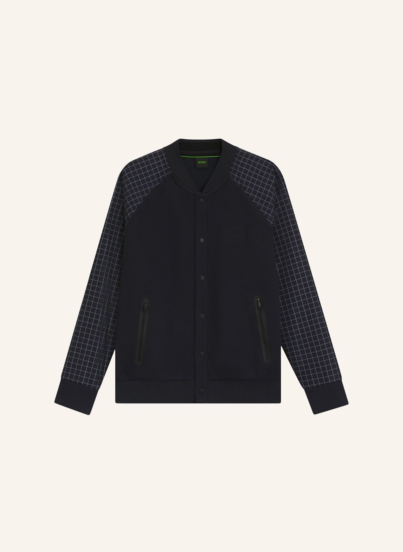 BOSS Sweatshirt FZ BOMBER GL Regular Fit: DUNKELBLAU