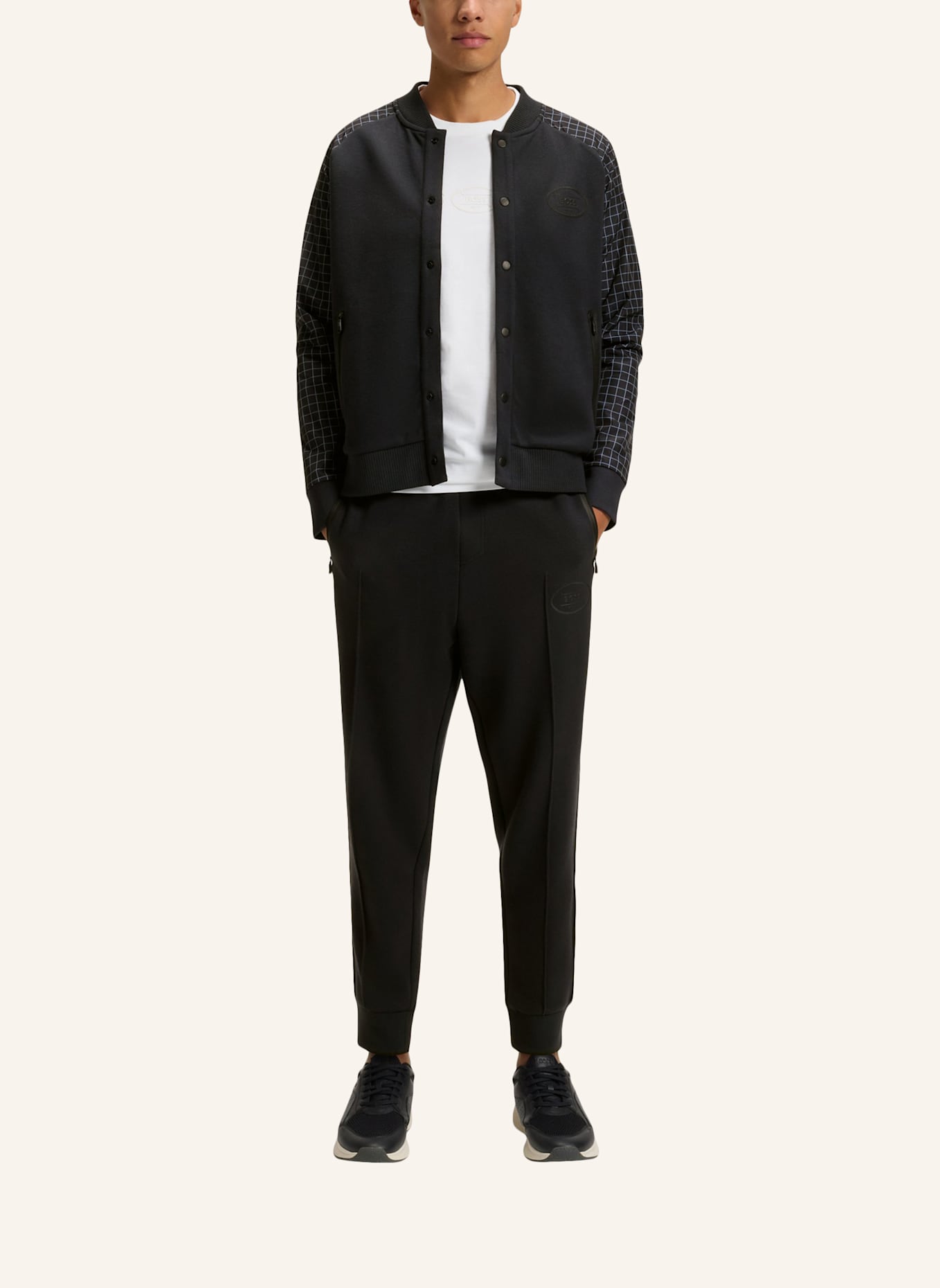 BOSS Sweatshirt FZ BOMBER GL Regular Fit: DUNKELBLAU