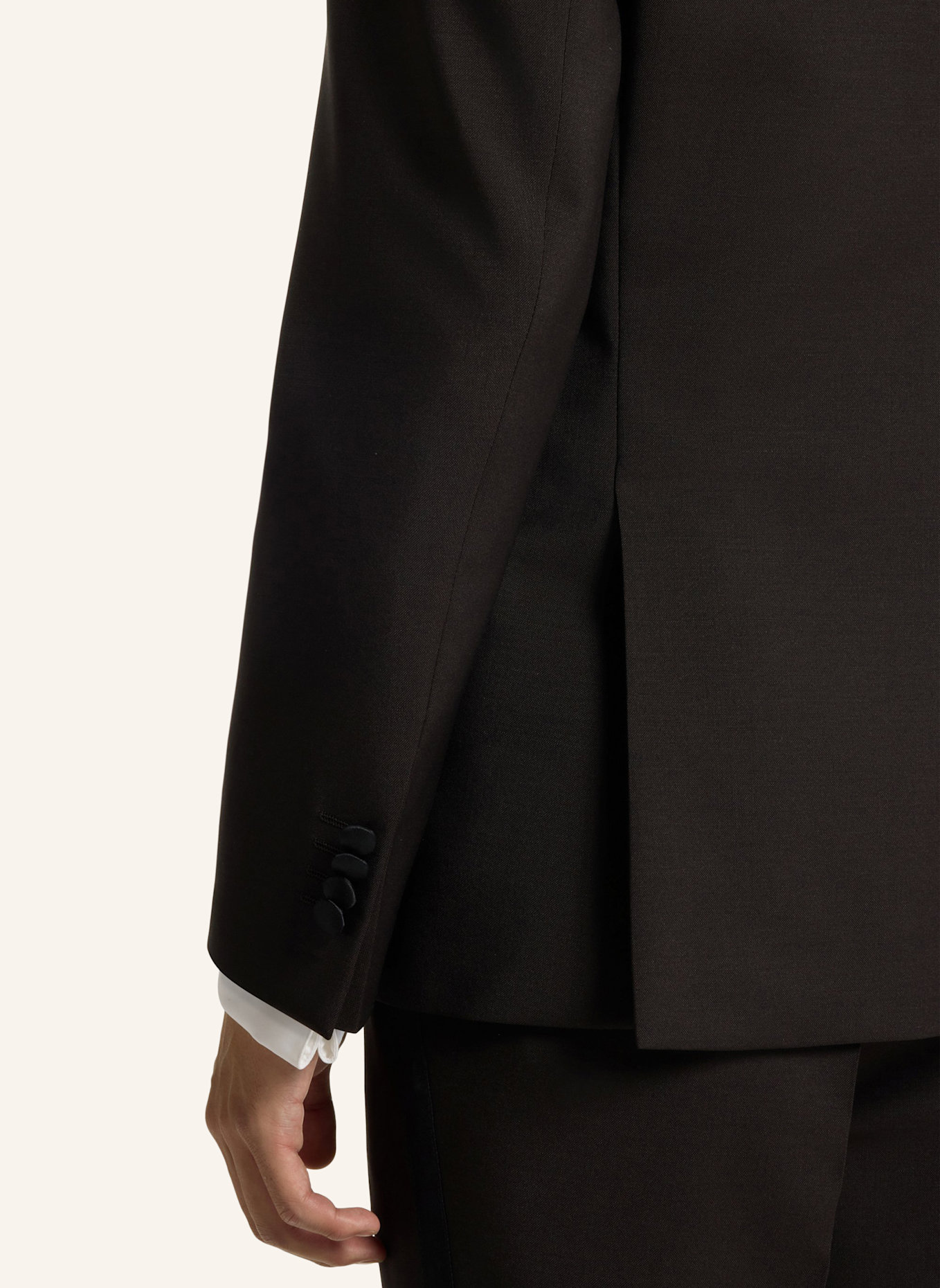 BOSS Business Anzug H-HUGE-2PCS-TUXS-254 Slim Fit: DUNKELBRAUN