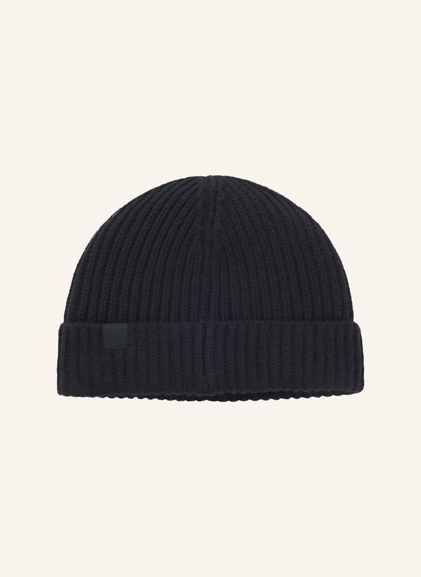 BOSS Strickmütze HERO_HAT_DB: DUNKELBLAU