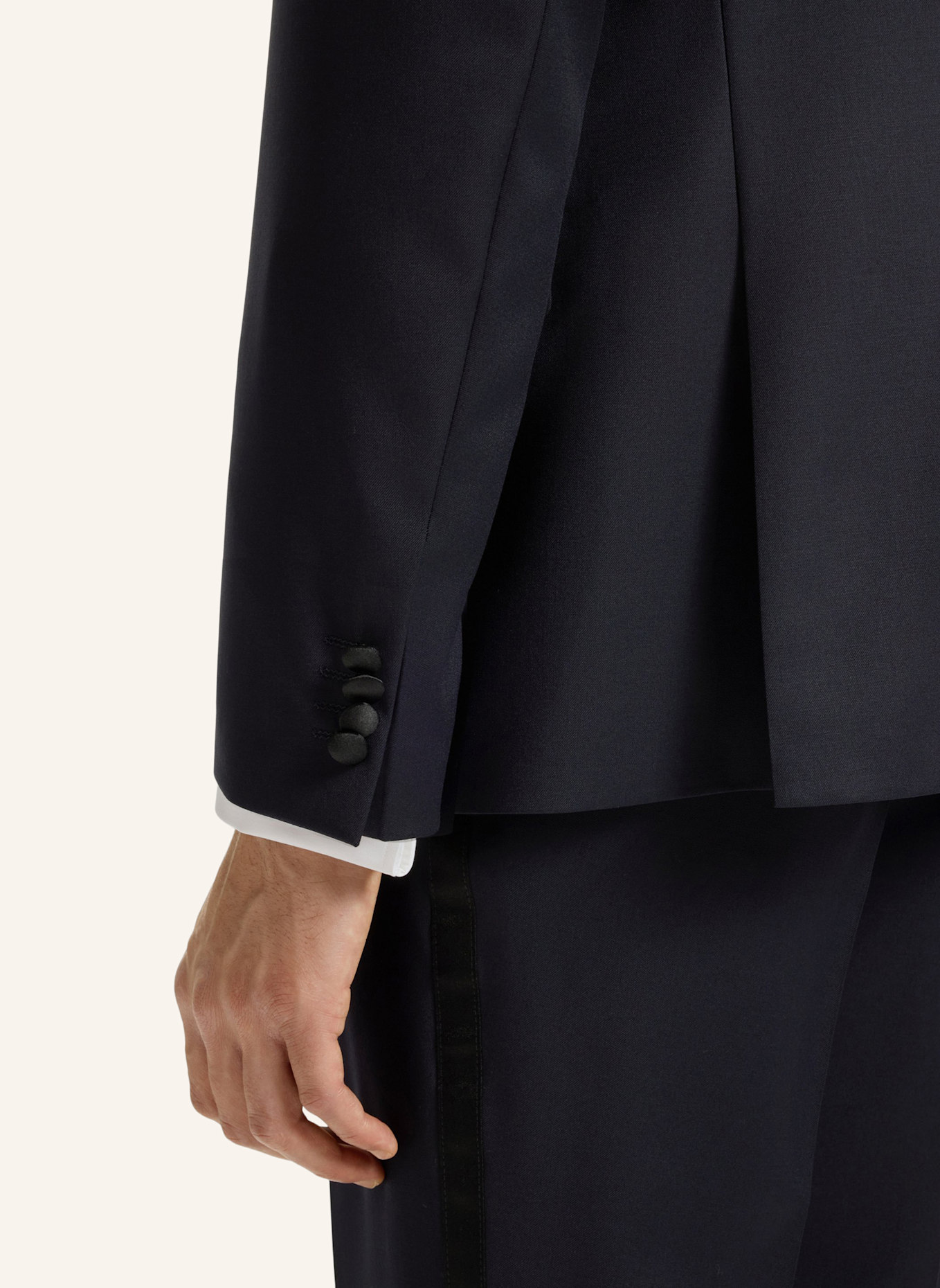 BOSS Smoking-Sakko HUGE Slim Fit: DUNKELBLAU