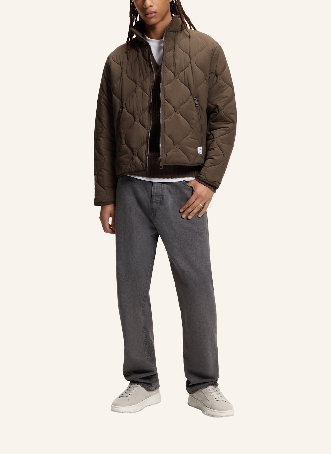 HUGO Sneaker YARROW_TENN_MFNU: BEIGE