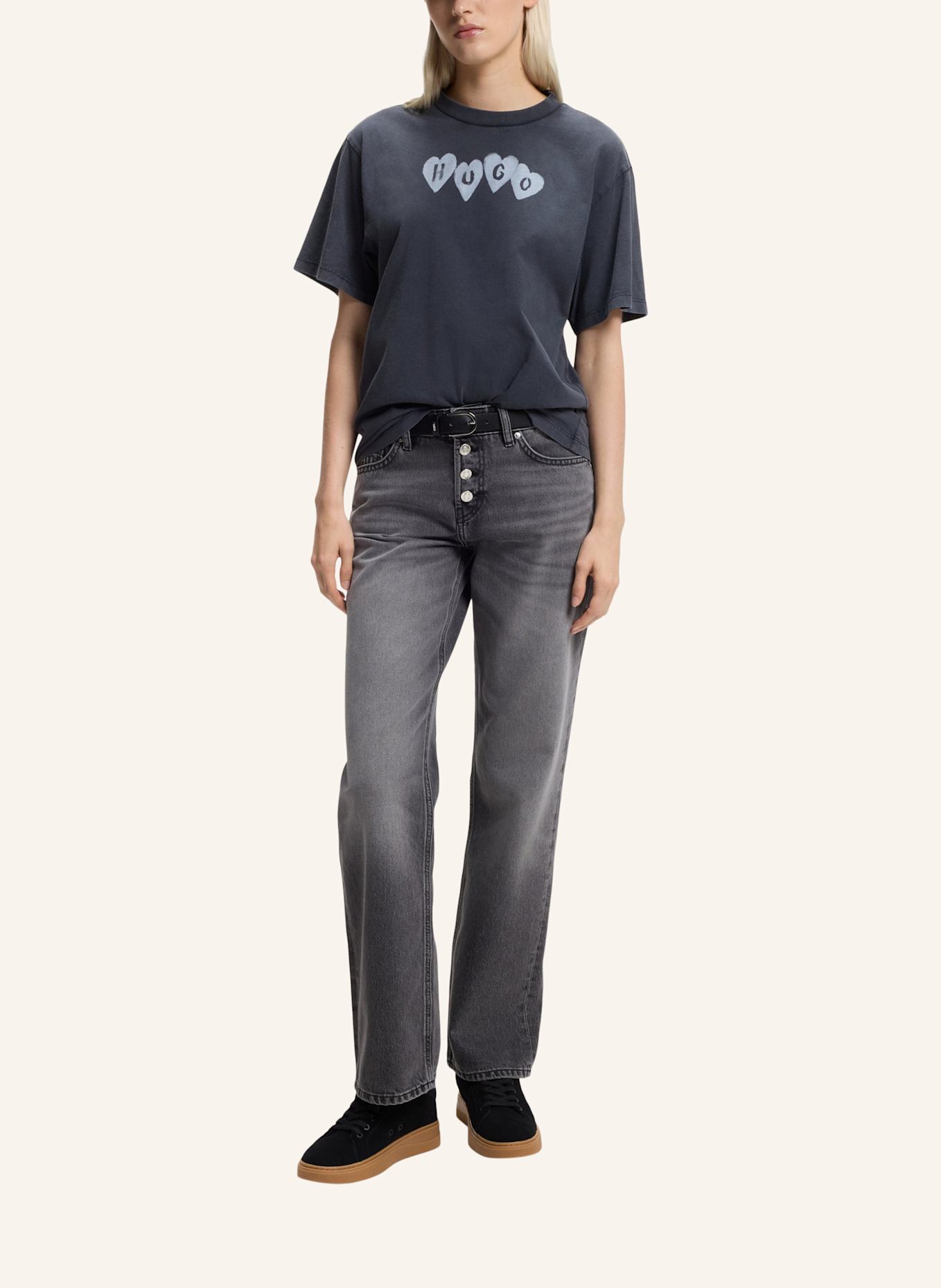 HUGO Turnschuh LYZZ_TENN_PDSD: SCHWARZ