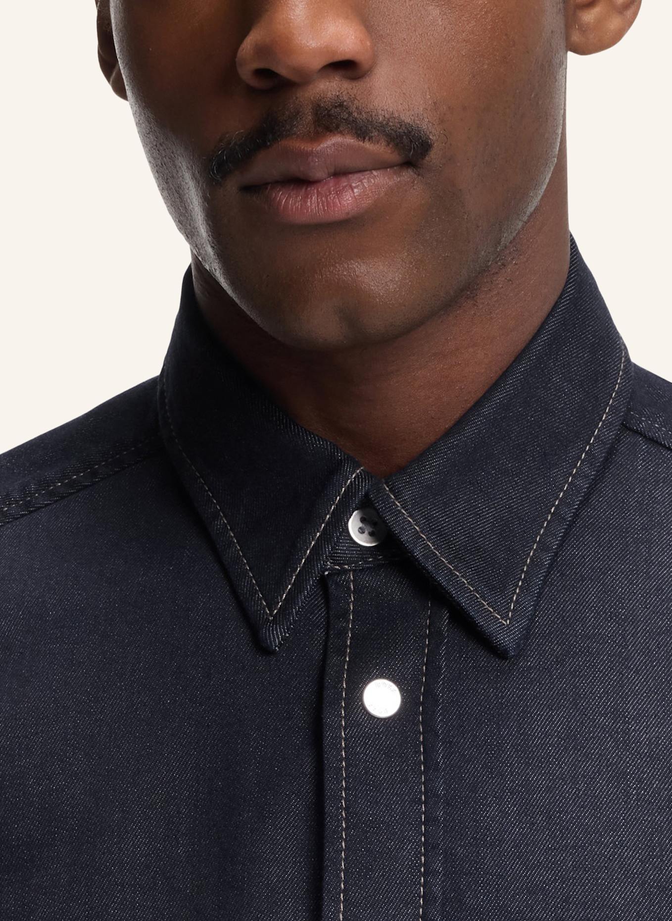 BOSS Casual Hemd H-LIAM: DUNKELBLAU