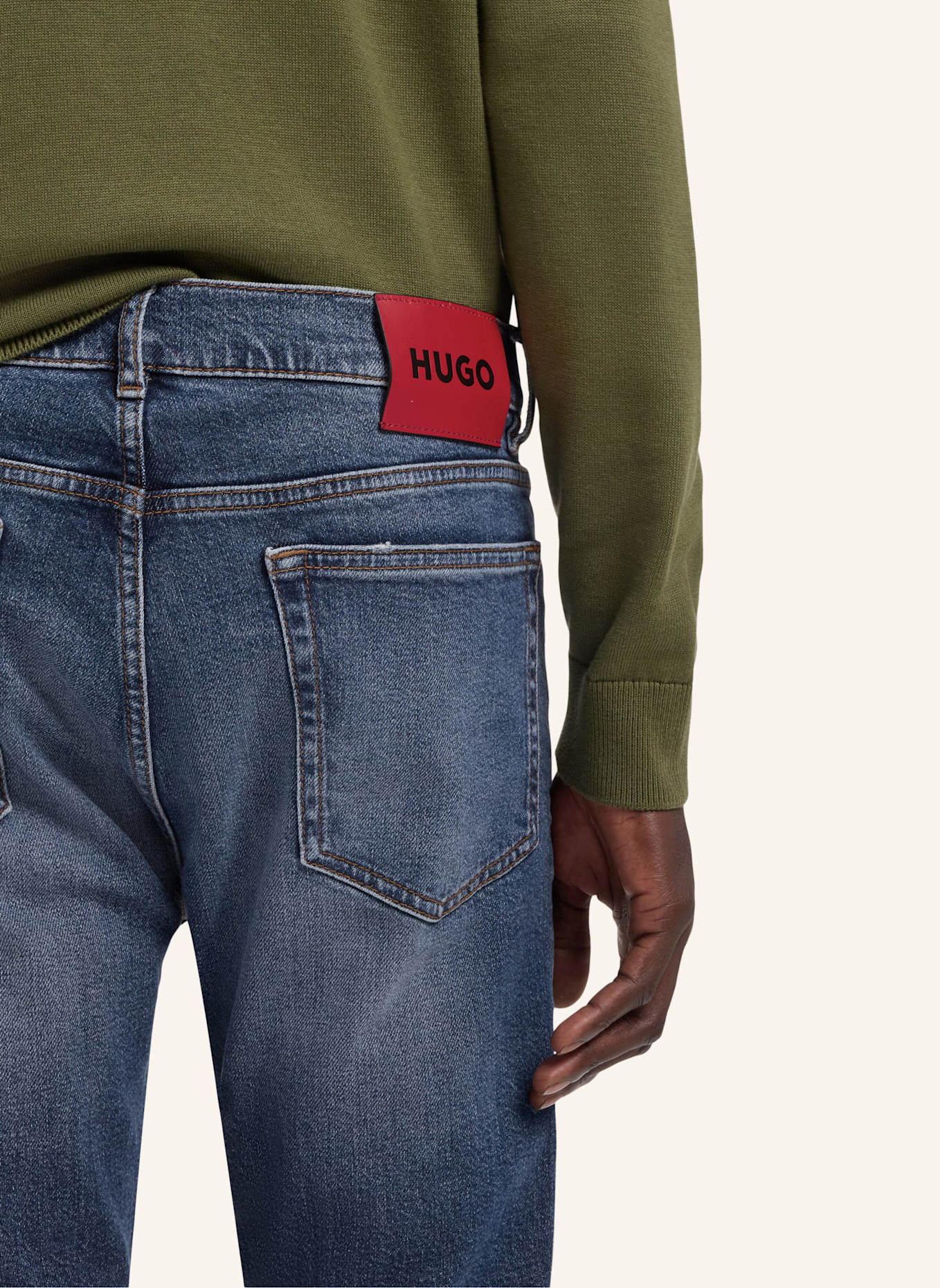 HUGO Jeans HUGO 708 Slim Fit: DUNKELBLAU