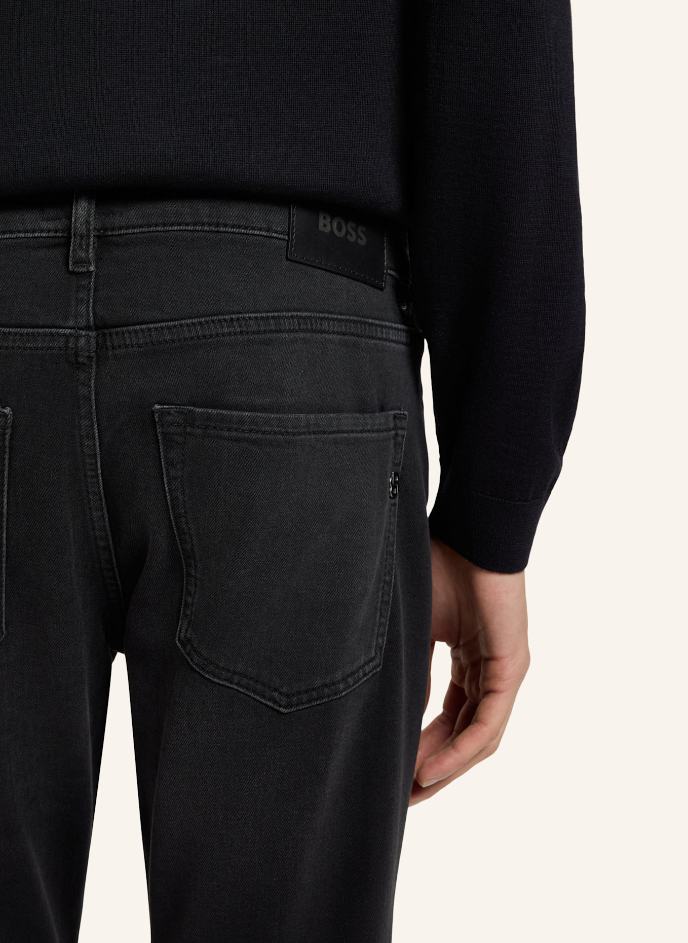 BOSS Jeans DELAWARE_TI Slim Fit: DUNKELBLAU