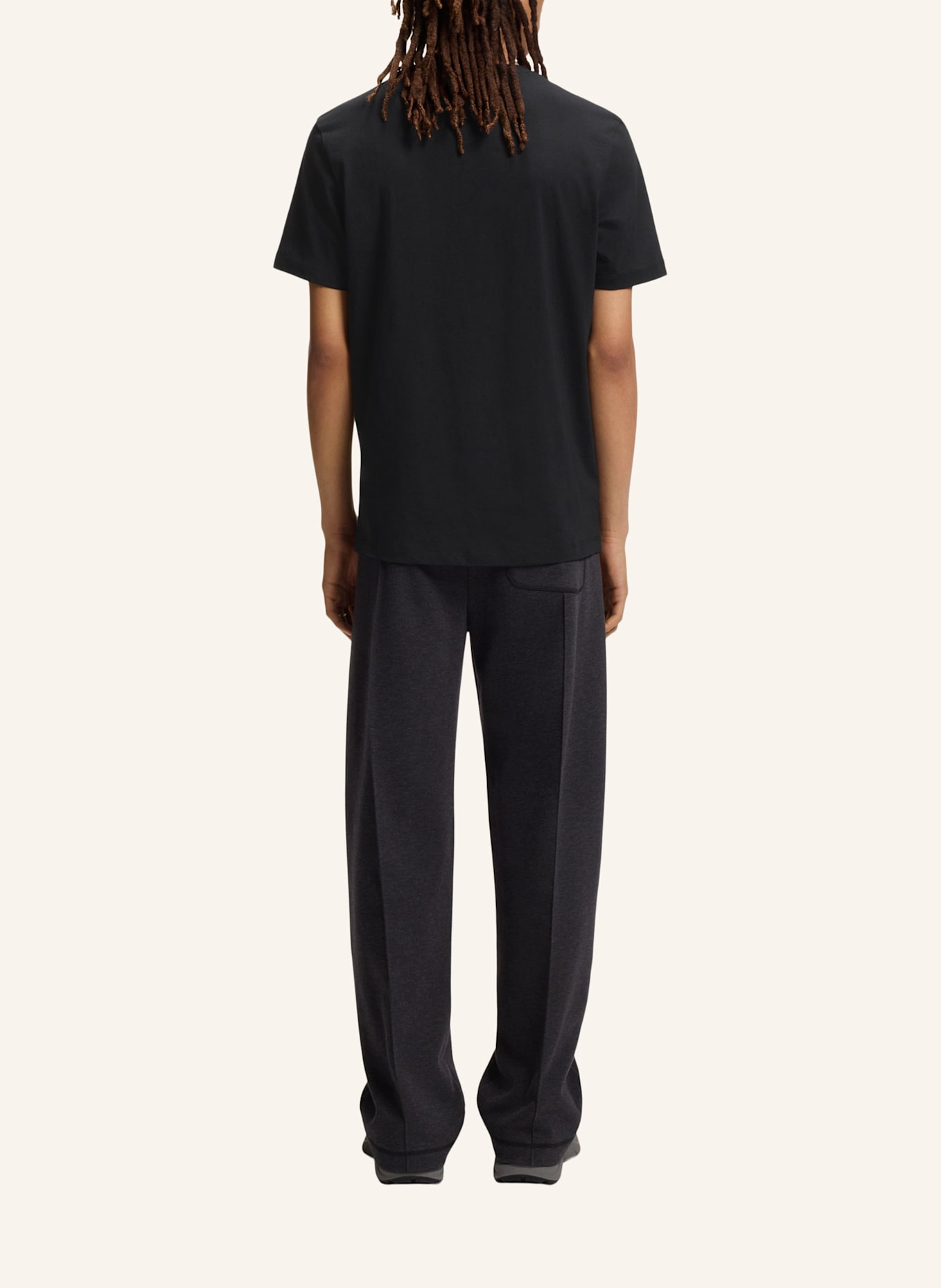 HUGO T-Shirt DIKOBRA_IN Regular Fit: SCHWARZ