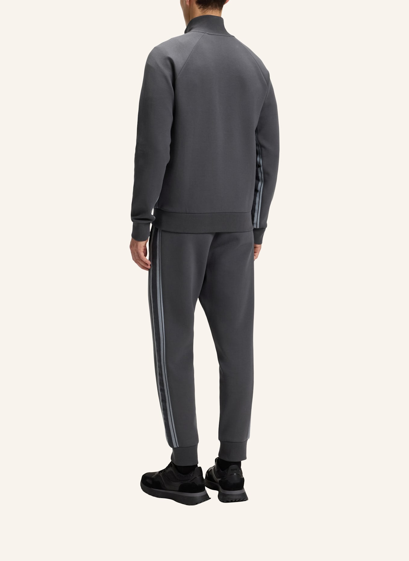 BOSS Sweatshirt TRACKSUIT SET Regular Fit: DUNKELGRAU