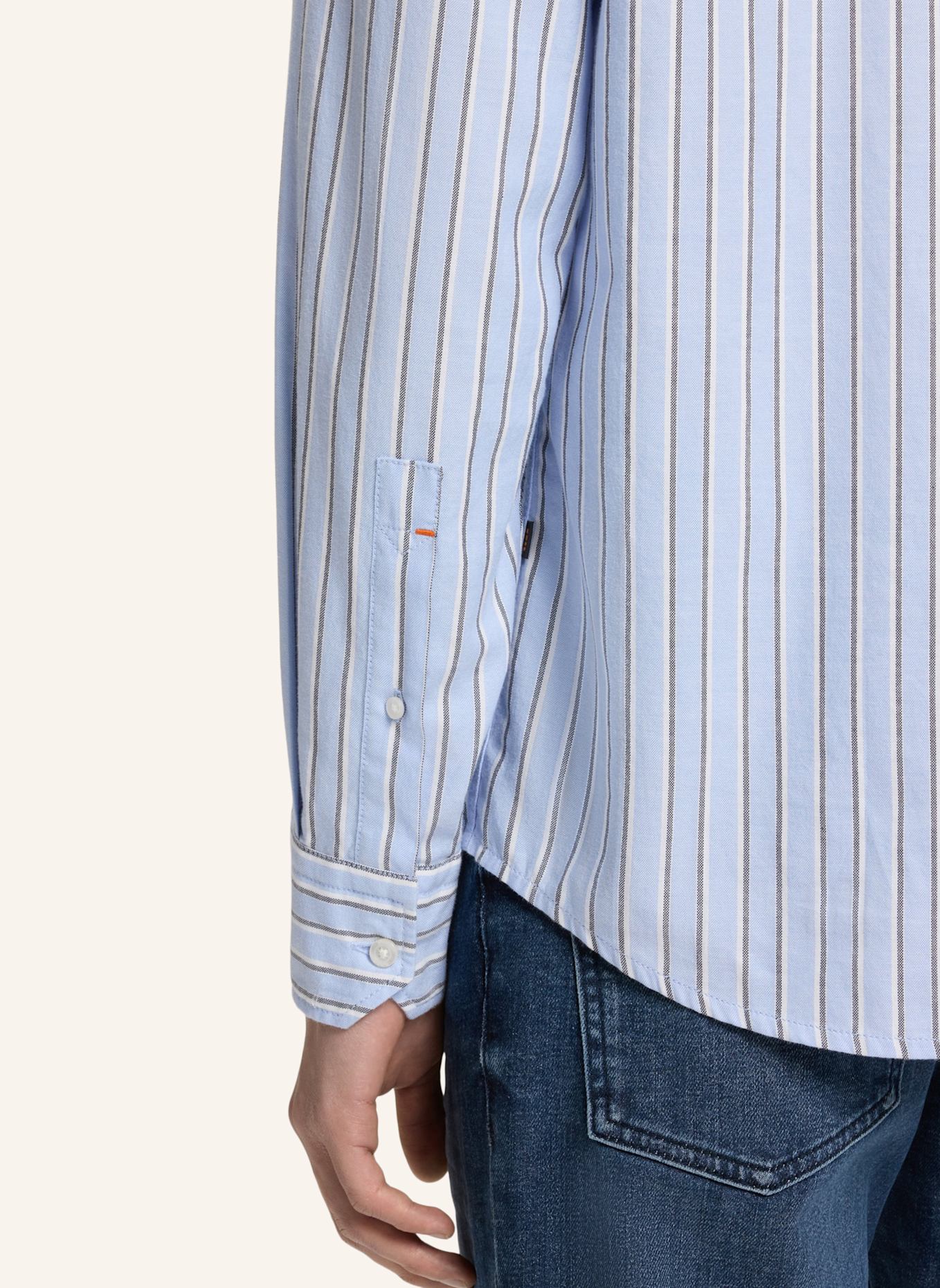 BOSS Casual Hemd RICOPLUS_M Regular Fit: BLAU