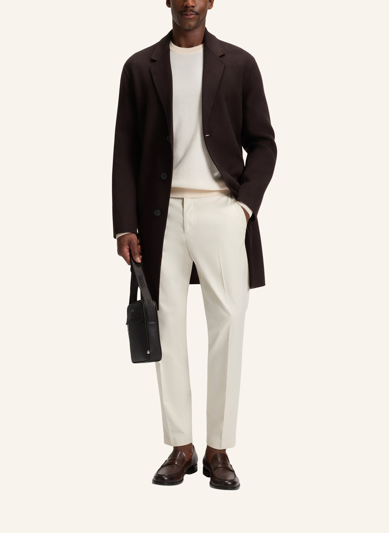 BOSS Reporter ZAIR_NS ZIP: DUNKELBRAUN