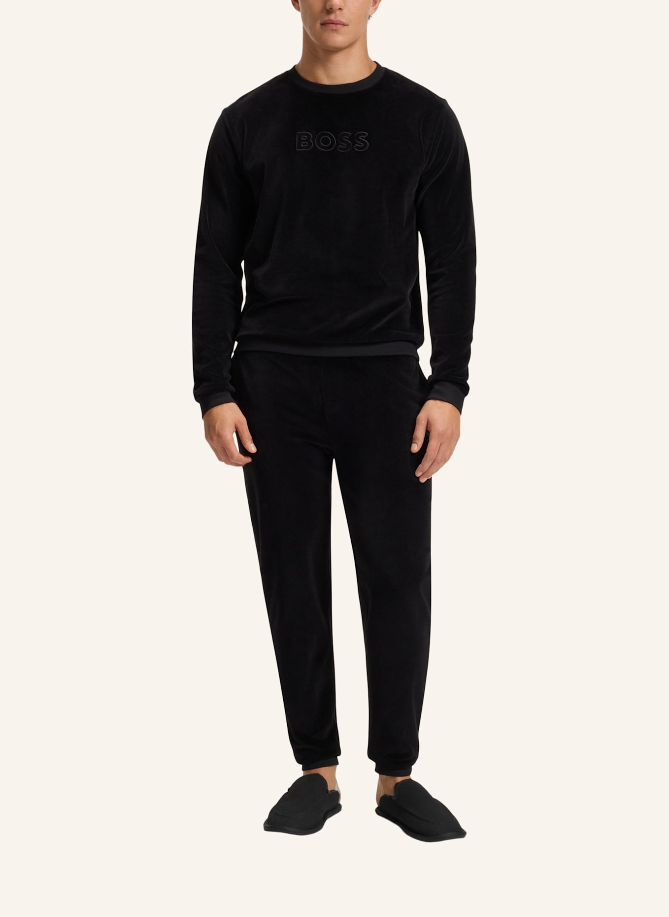 BOSS Casual Slipper HOME_MULE_MSFR: SCHWARZ