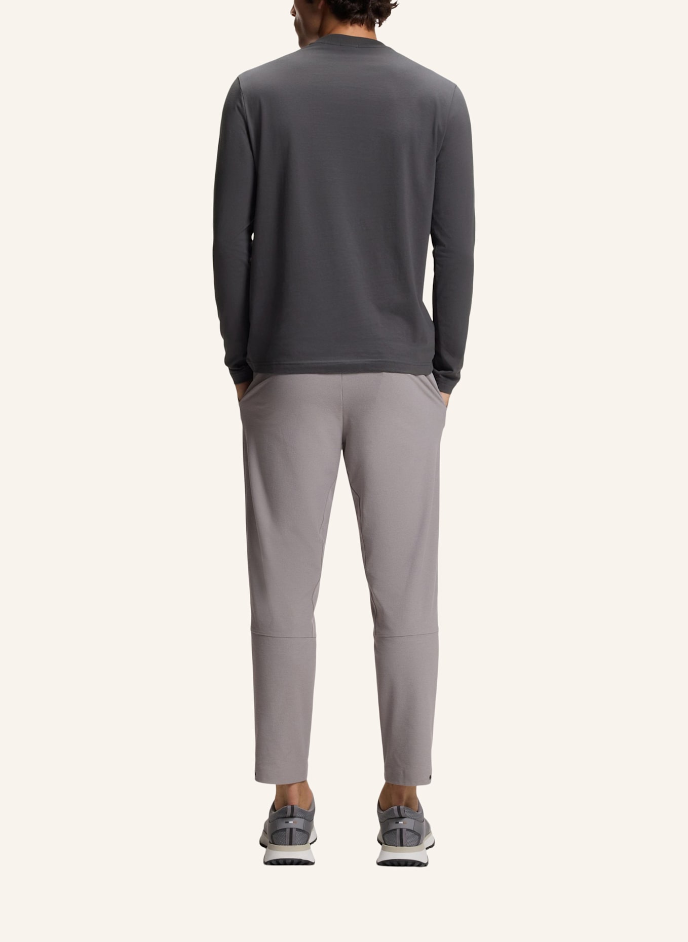 BOSS Longsleeve: GRAU