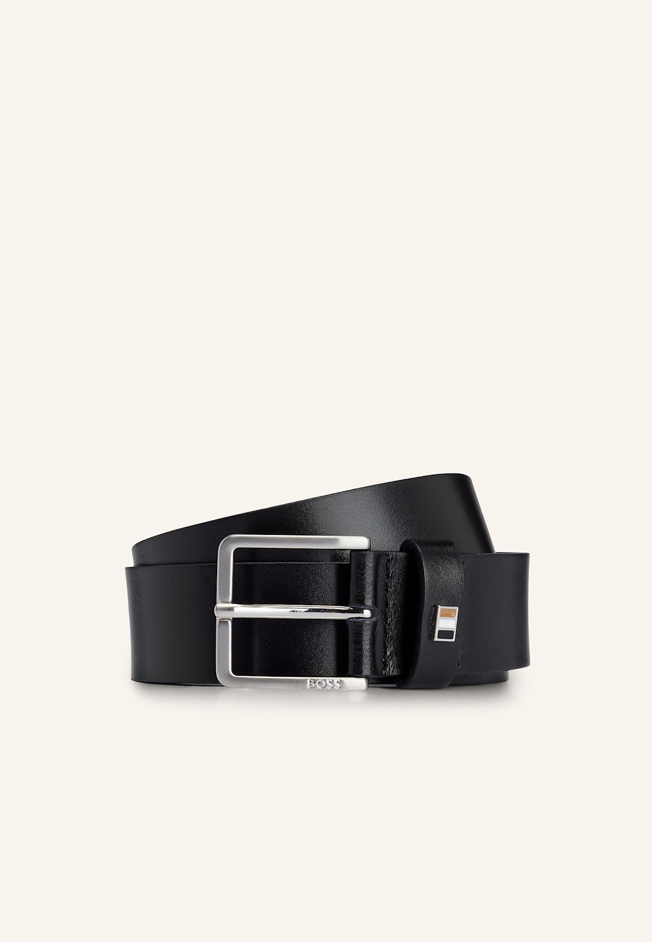 BOSS G�Rtel THER-FLAG-E_SZ35: SCHWARZ