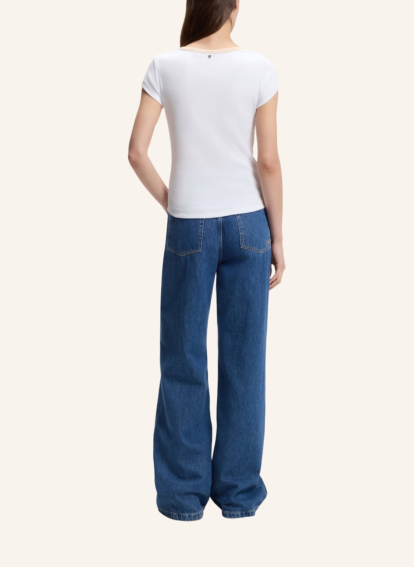 BOSS T-Shirt C_ETENDU Slim Fit: WEISS