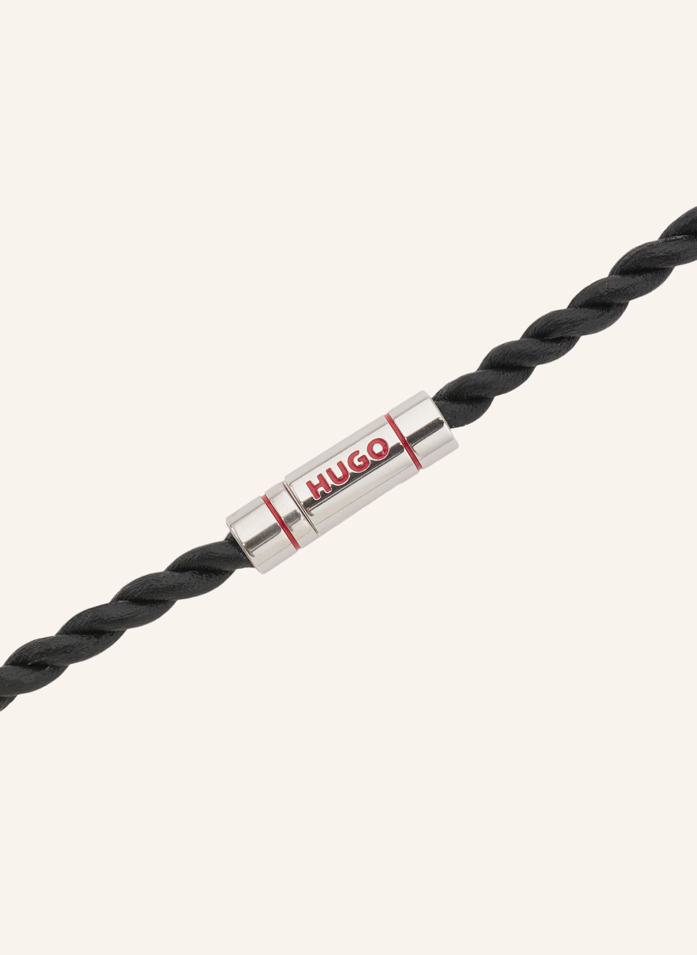 HUGO Armband E-DOUBLEBRAID4-BRA: SCHWARZ