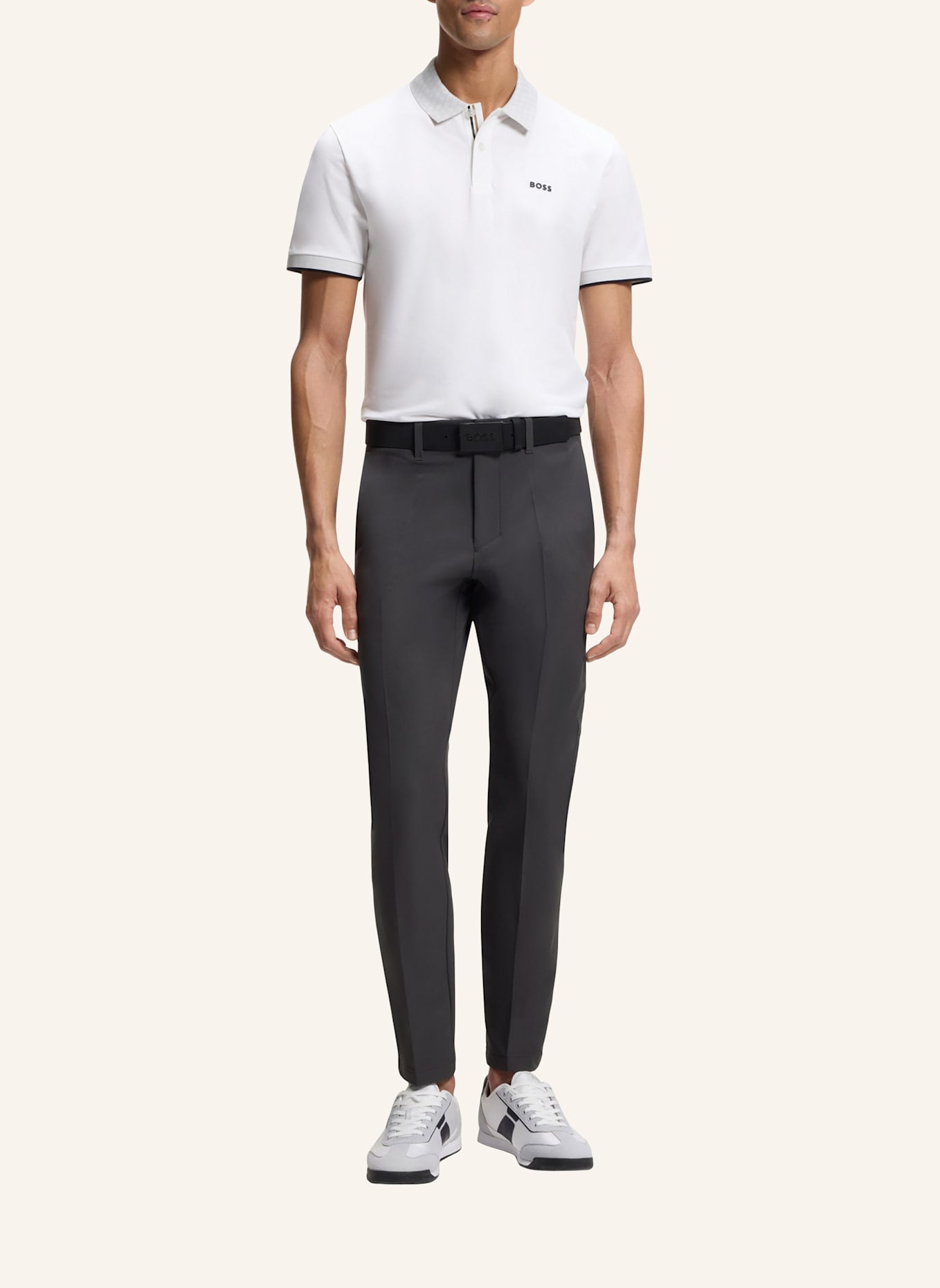 BOSS Chino COMMUTER Slim Fit: DUNKELGRAU