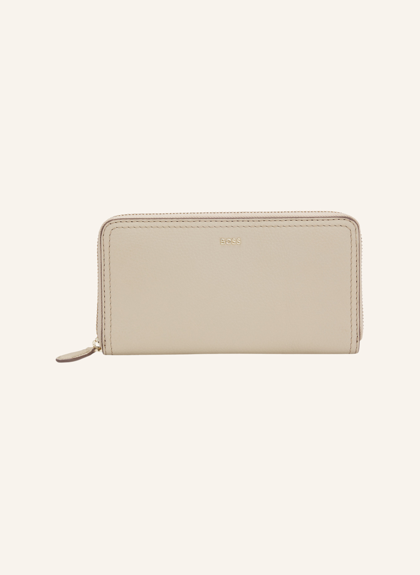 BOSS Brieftasche LENAH ZIPAROUND: BEIGE