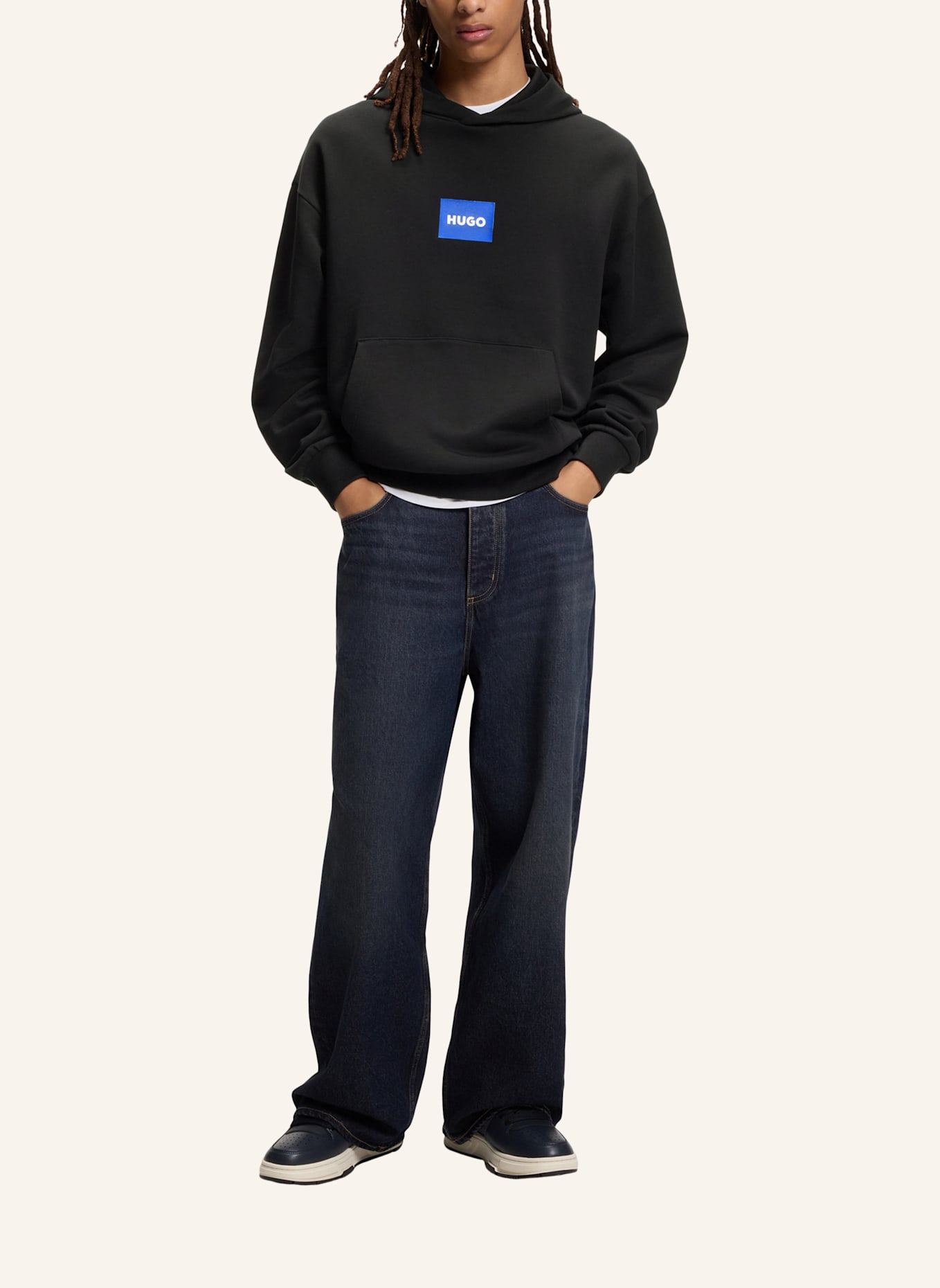 HUGO Sneaker YARROW_TENN_NYPTPU: DUNKELBLAU