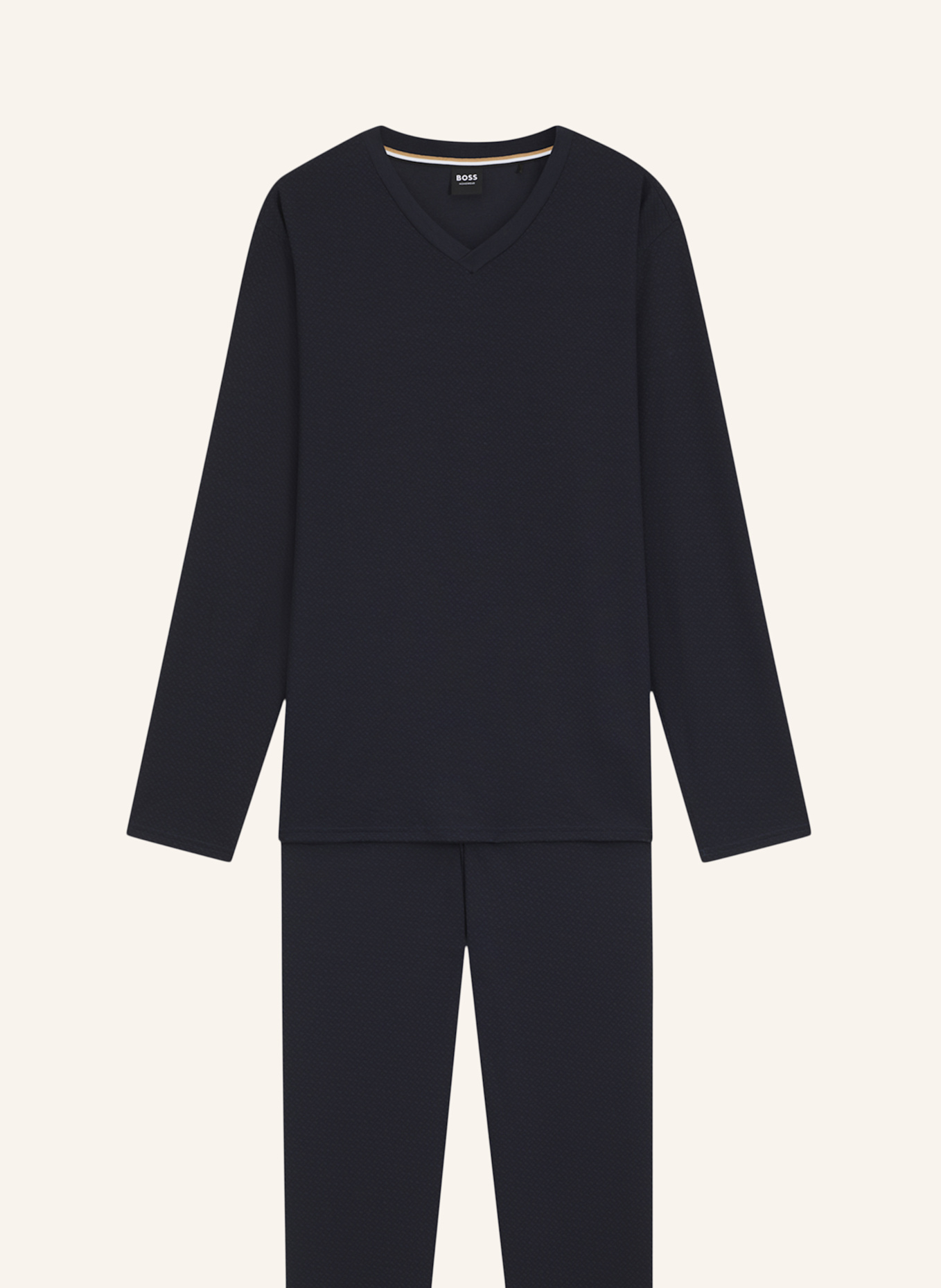 BOSS Pyjama-Set ENERGETIC LONG SET Regular Fit: DUNKELBLAU