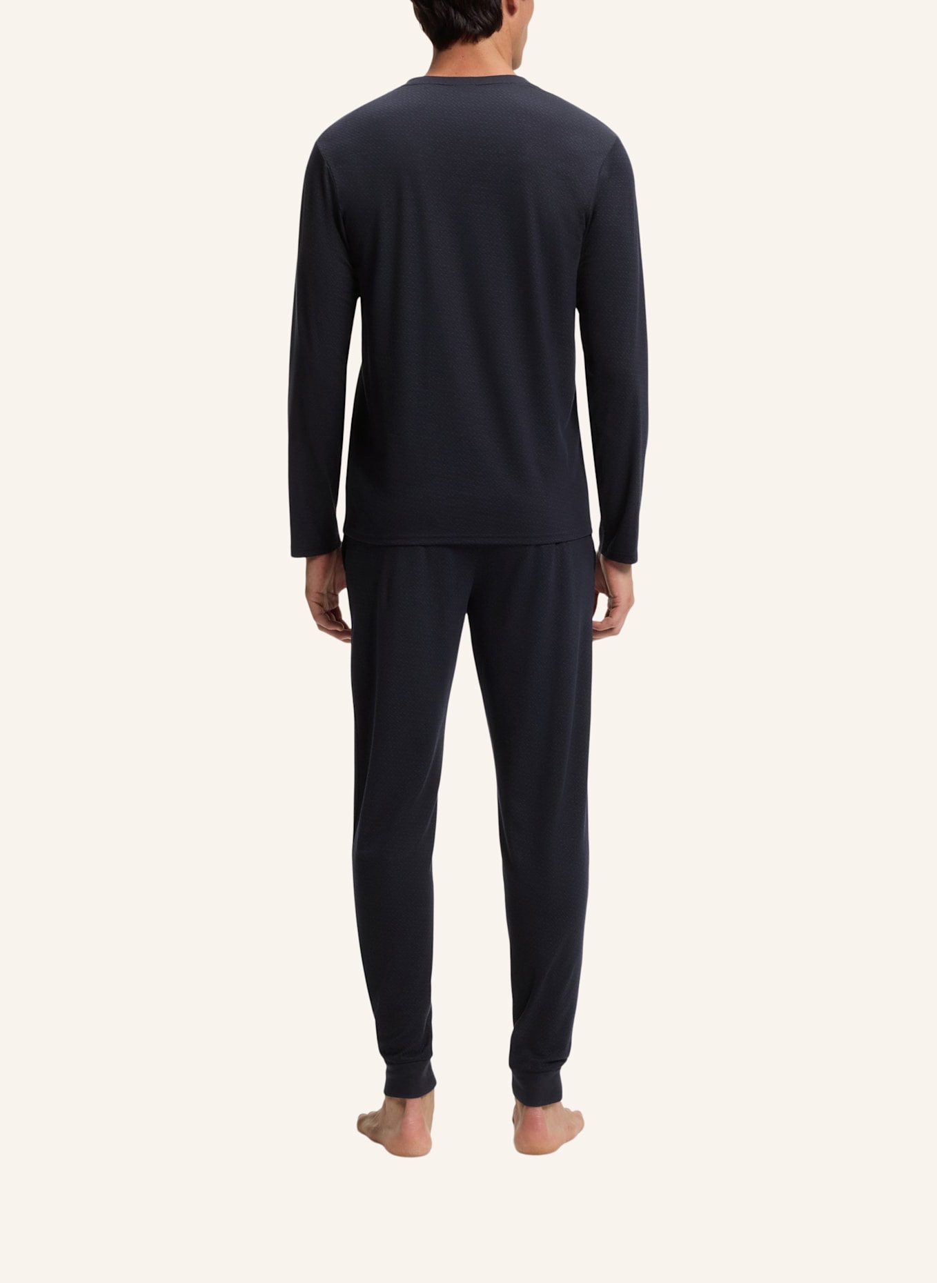 BOSS Pyjama-Set ENERGETIC LONG SET Regular Fit: DUNKELBLAU