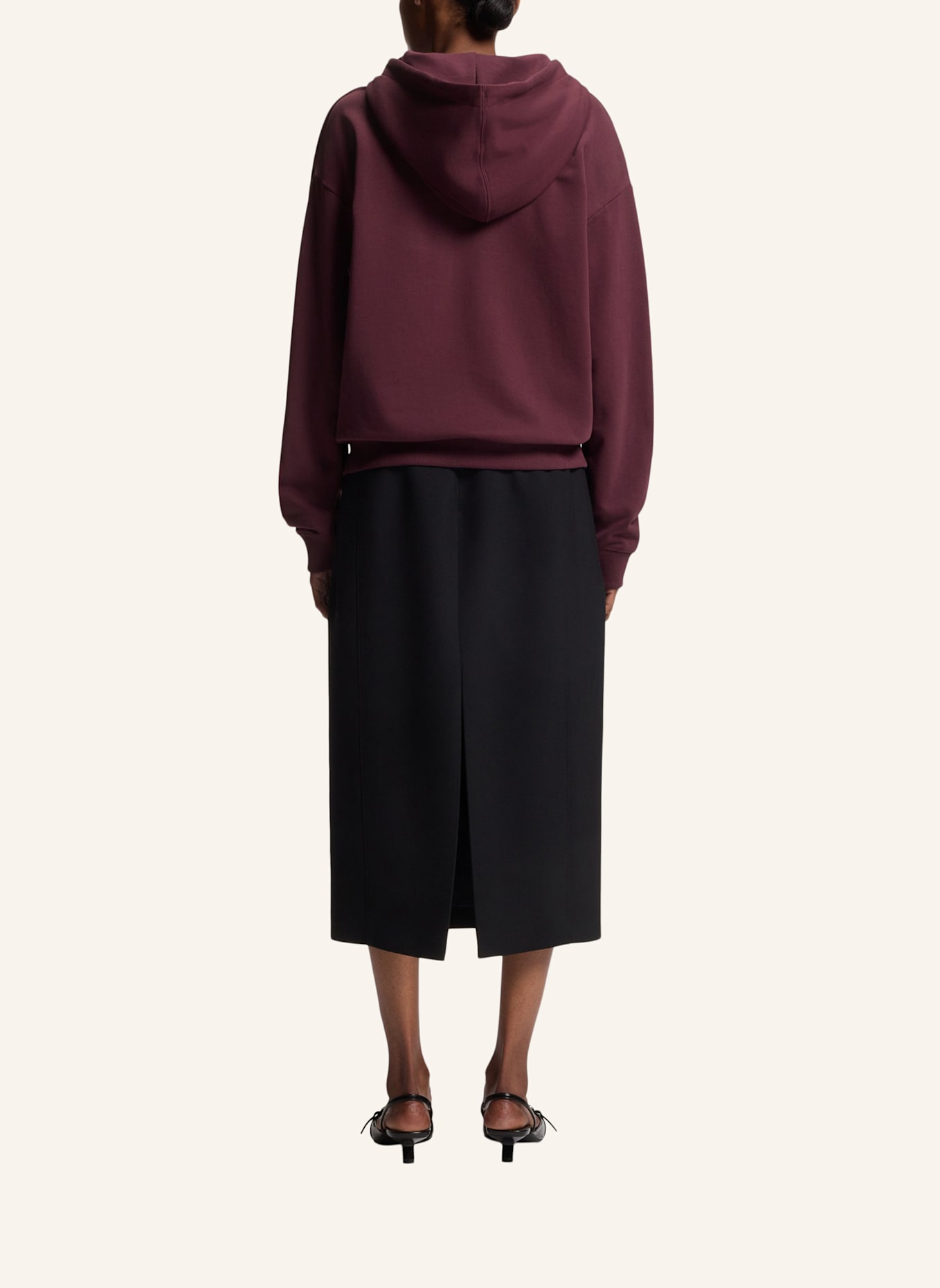 HUGO Sweatshirt DALFINE Regular Fit: DUNKELLILA