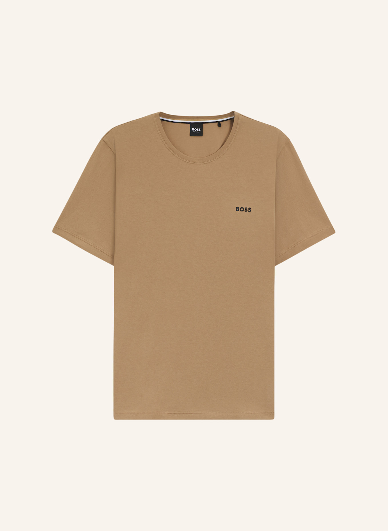 BOSS Loungewear Oberteil MIX&MATCH T-SHIRT R Regular Fit: BEIGE