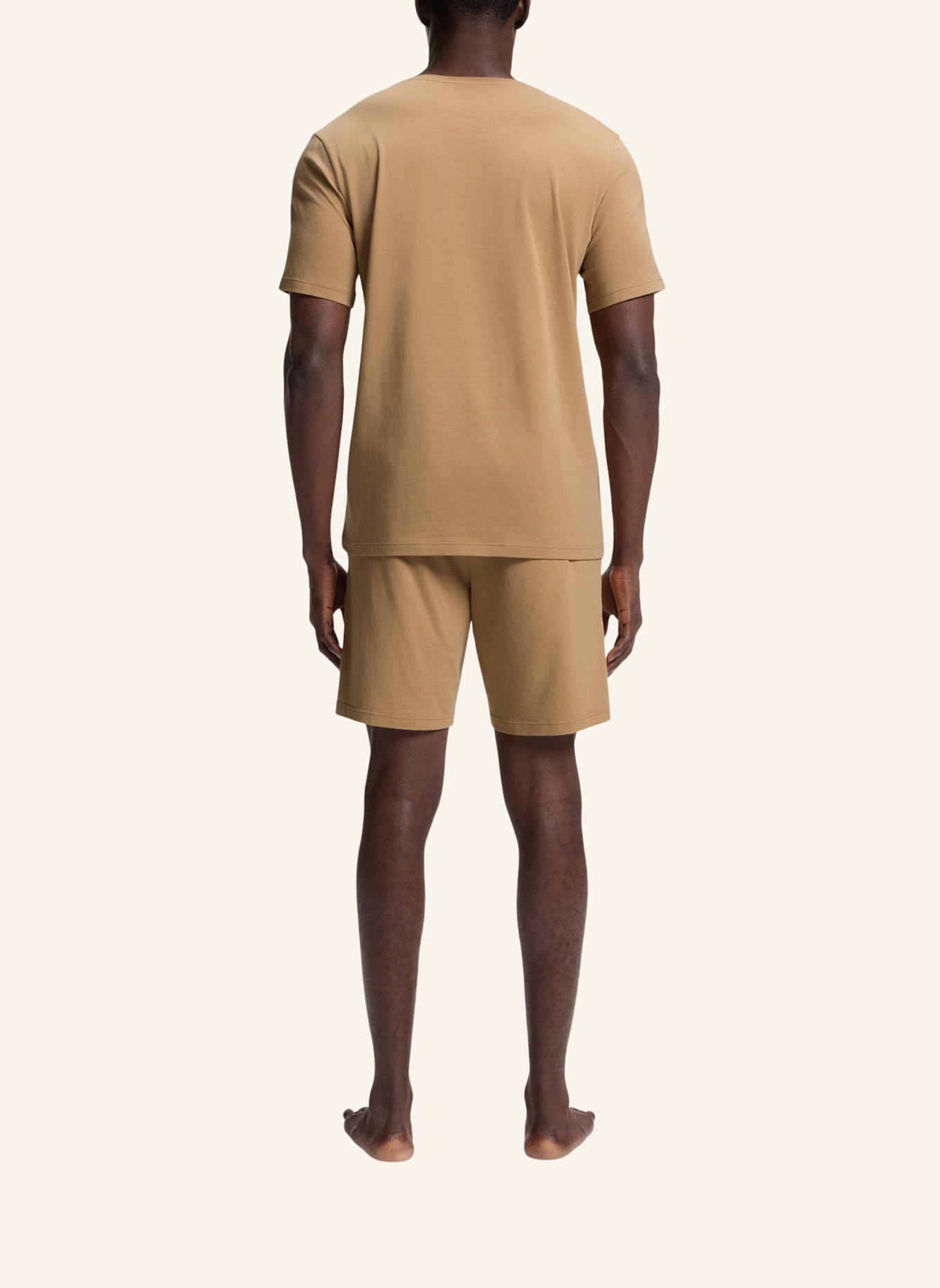 BOSS Loungewear Oberteil MIX&MATCH T-SHIRT R Regular Fit: BEIGE