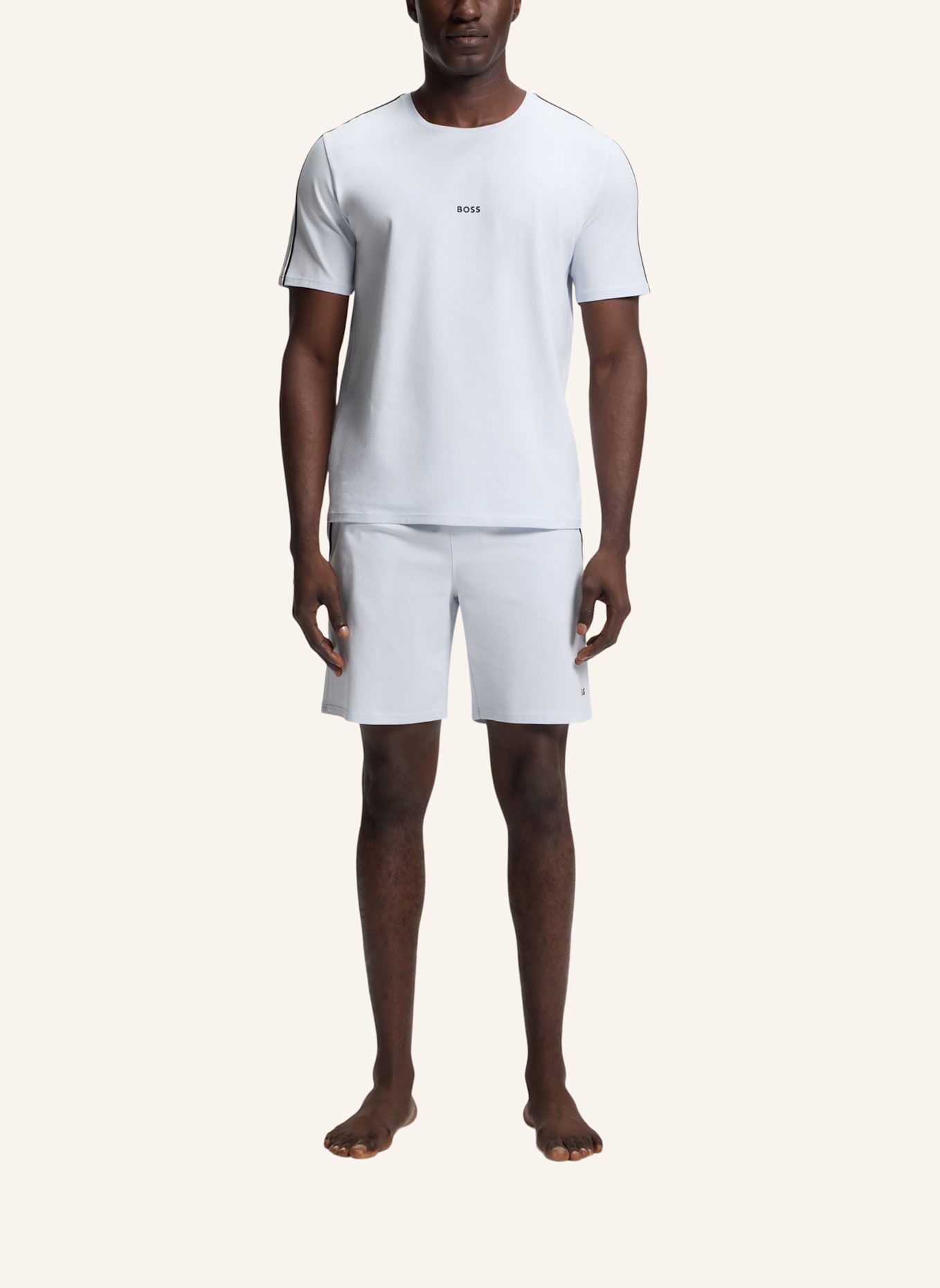 BOSS Pyjamas Unterteil UNIQUE SHORTS CW: LILA